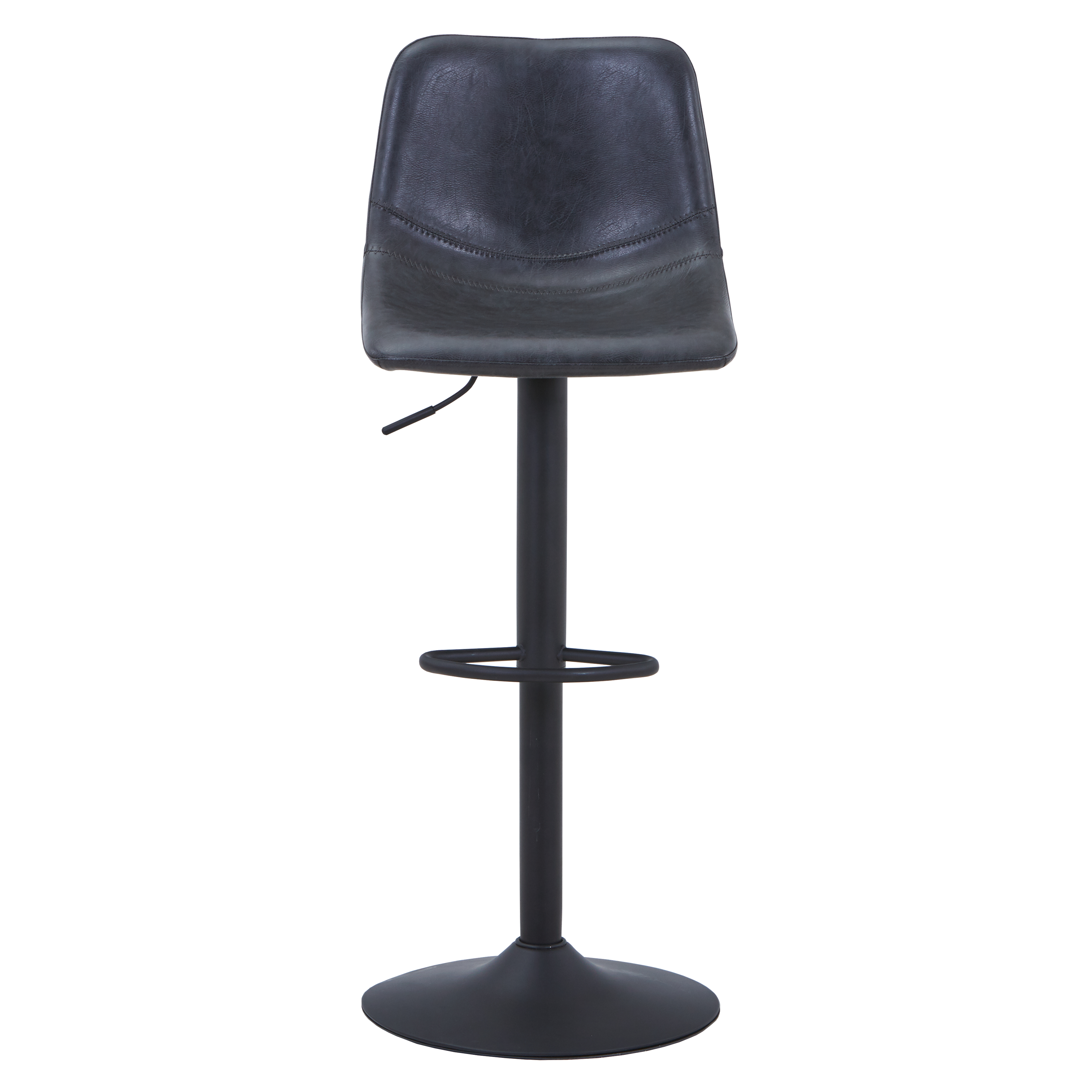 Tilbury Modern Adjustable Bar Stool with Footrest and 360-Degree Swivel