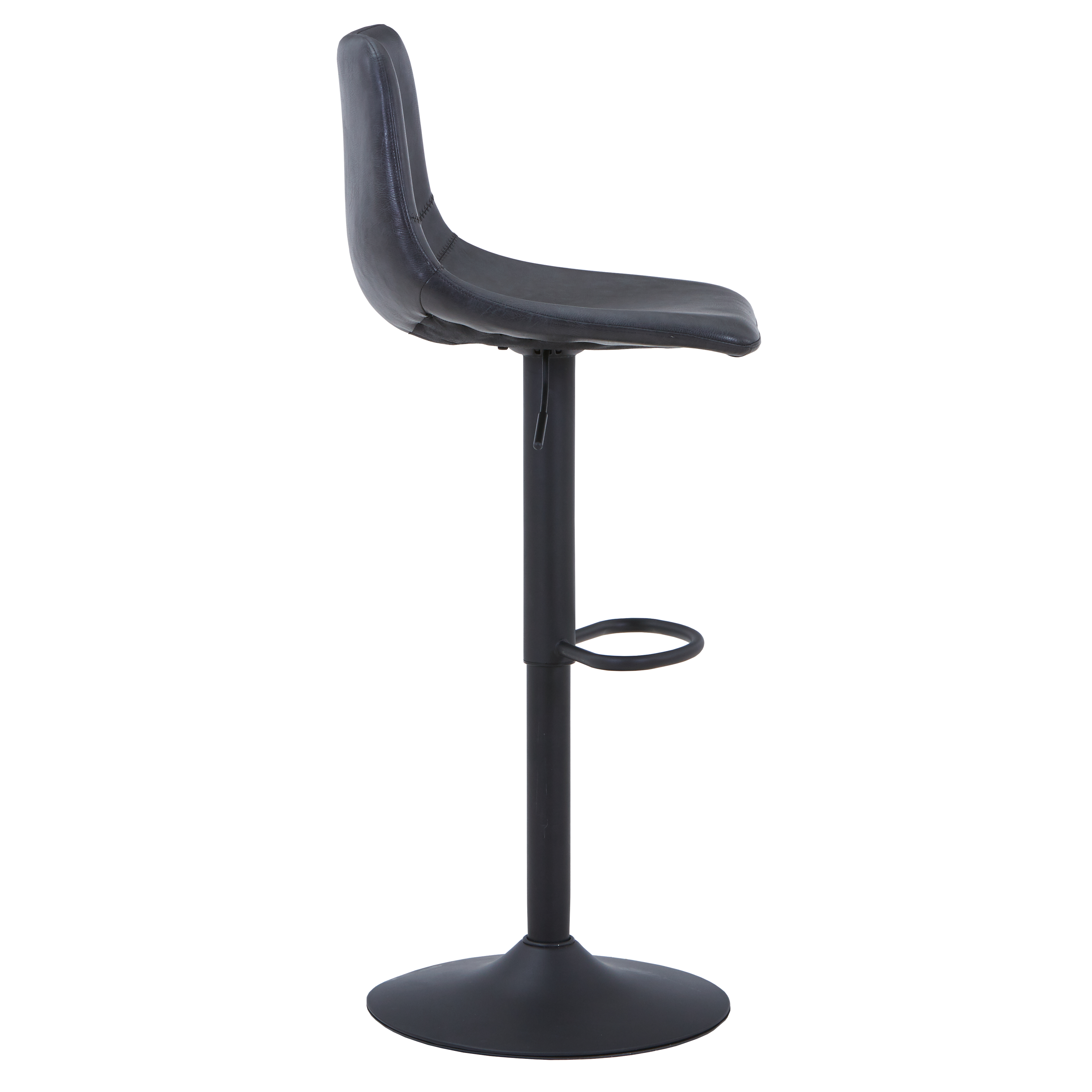 Tilbury Modern Adjustable Bar Stool with Footrest and 360-Degree Swivel