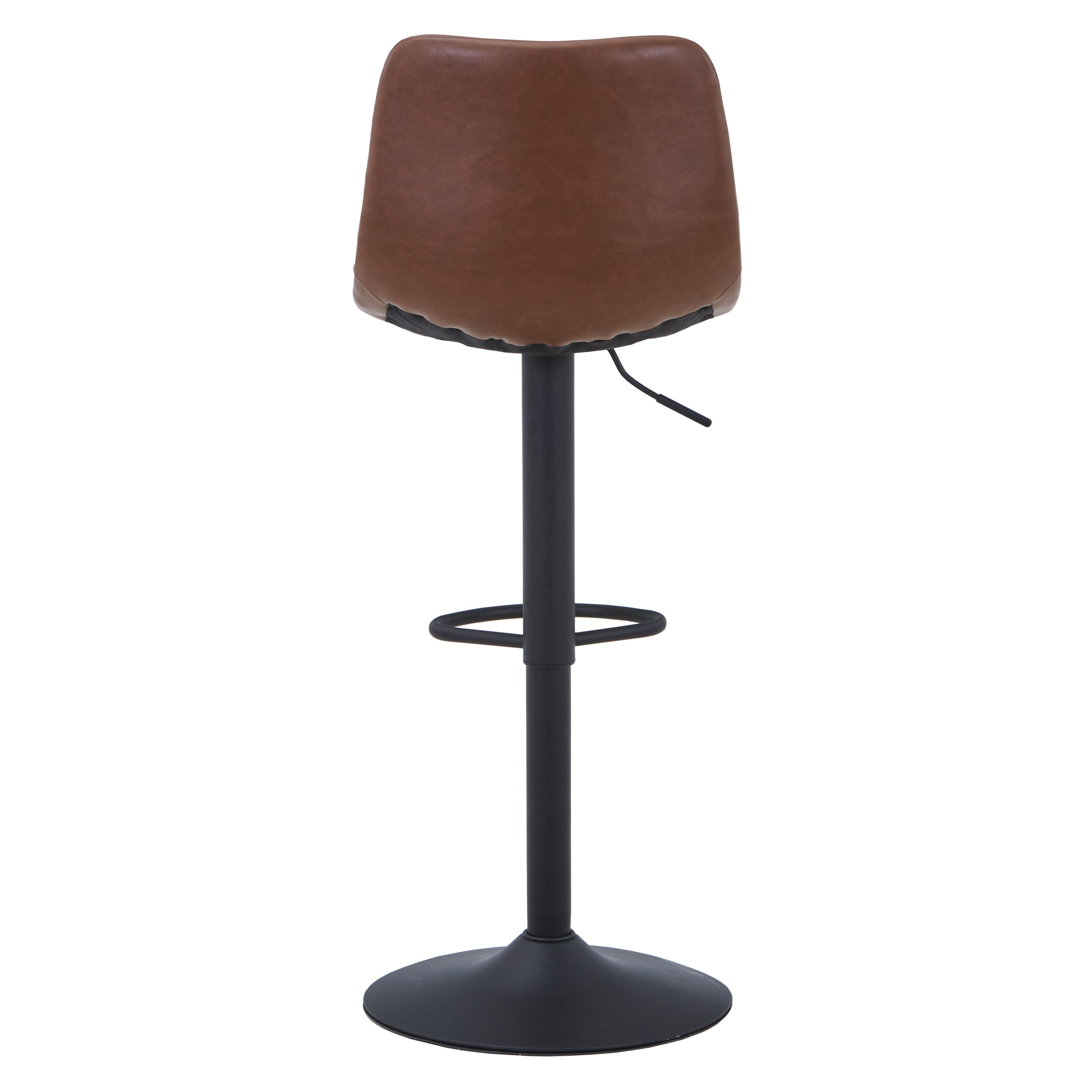 Tilbury Modern Adjustable Bar Stool with Footrest and 360-Degree Swivel