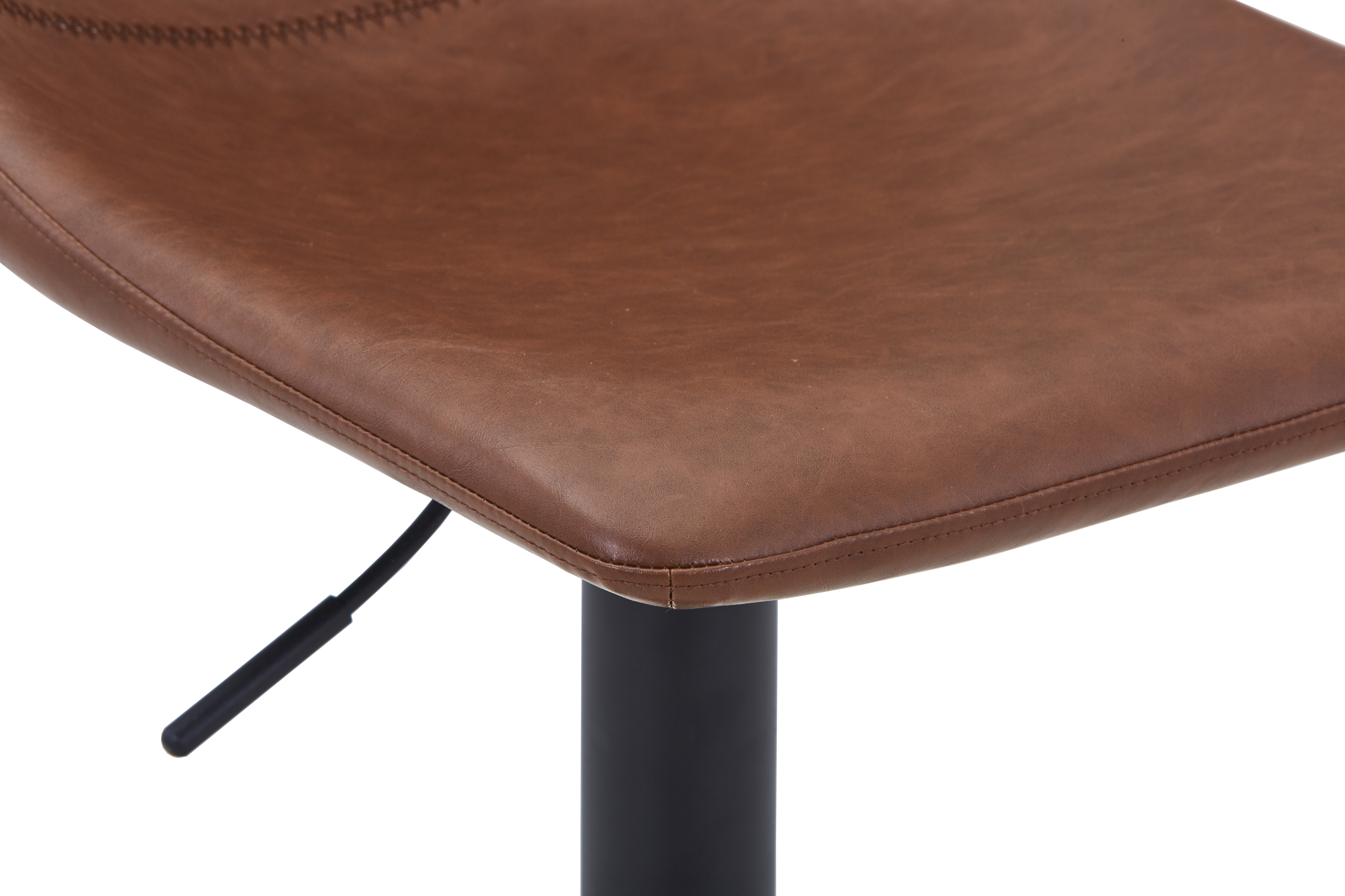 Tilbury Modern Adjustable Bar Stool with Footrest and 360-Degree Swivel