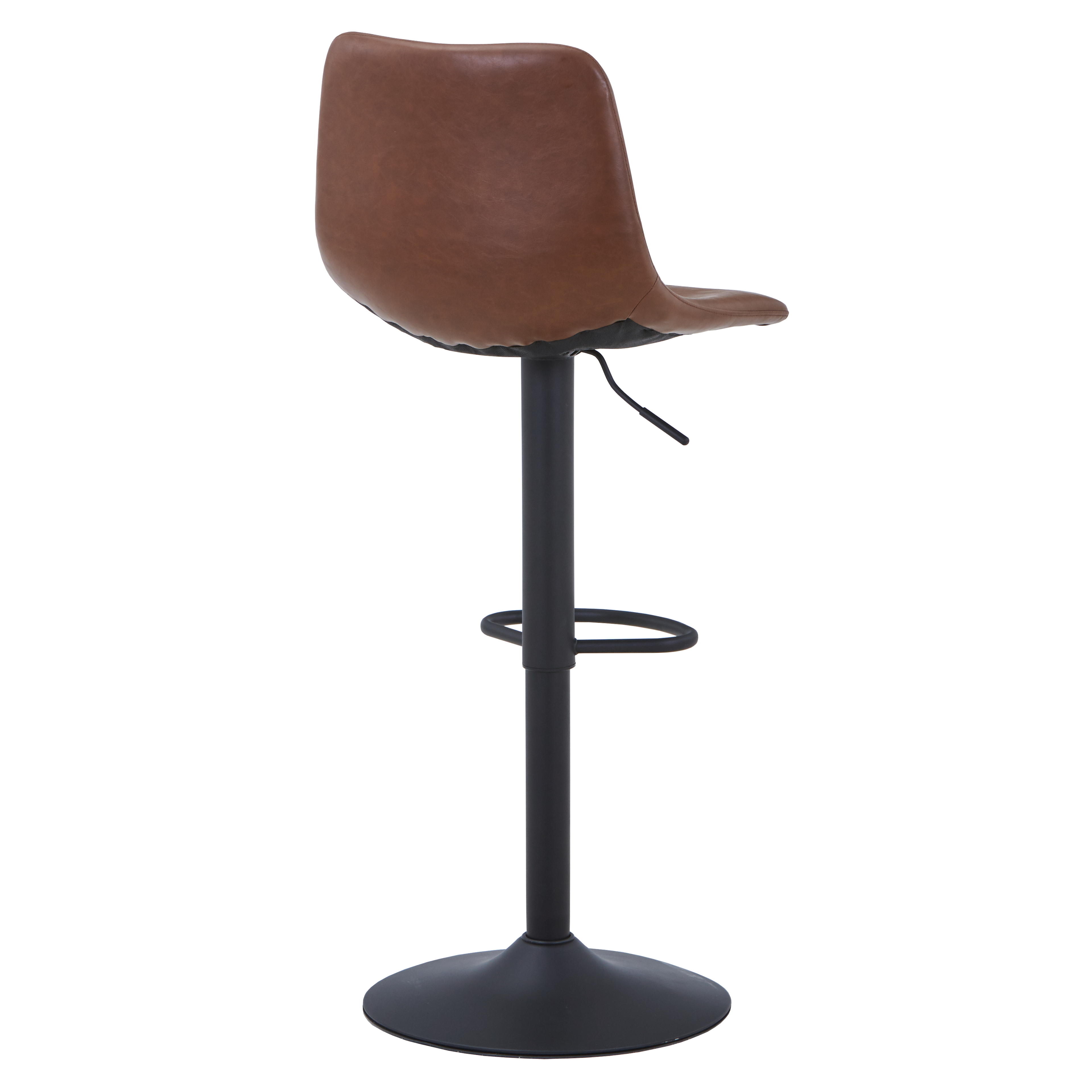 Tilbury Modern Adjustable Bar Stool with Footrest and 360-Degree Swivel