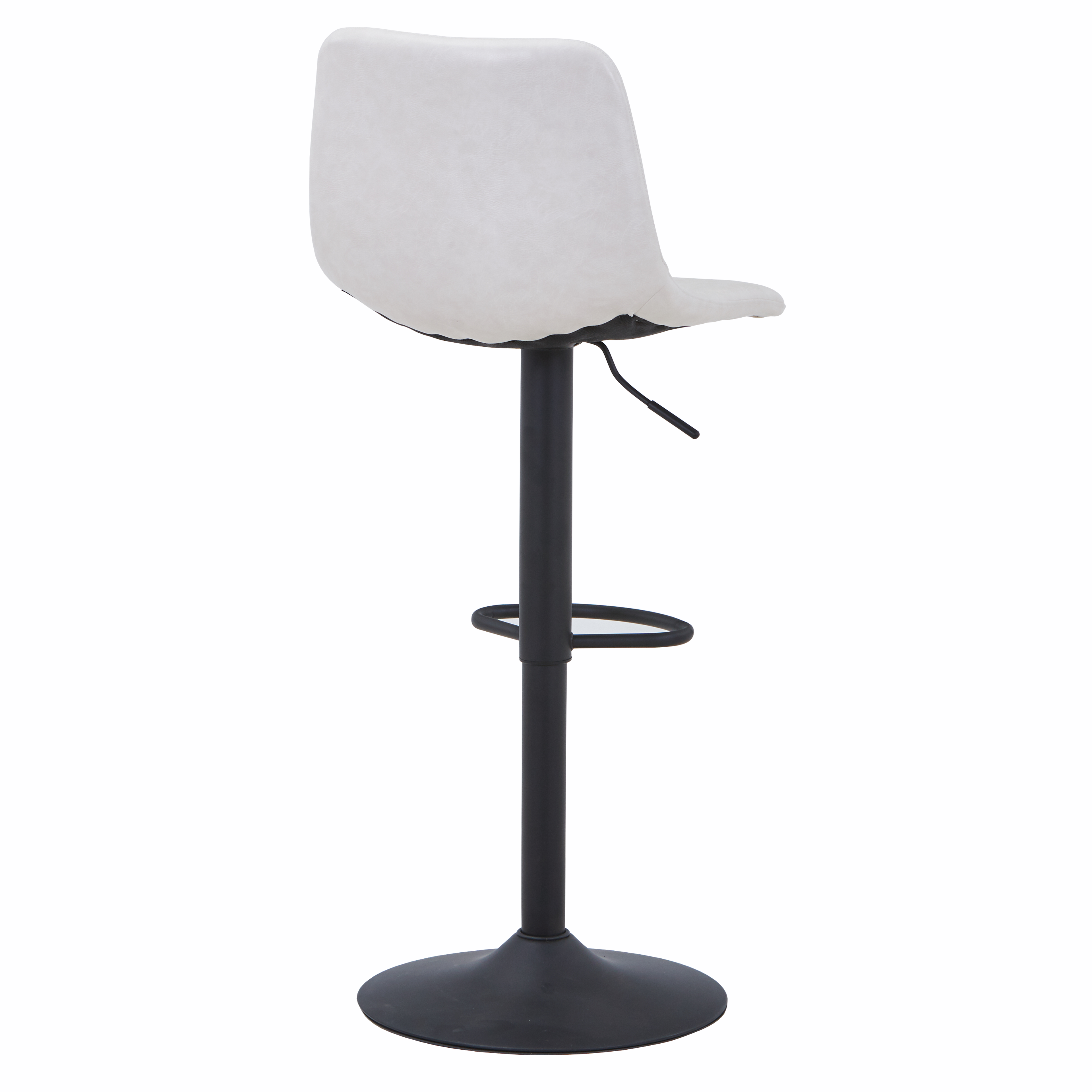Tilbury Modern Adjustable Bar Stool with Footrest and 360-Degree Swivel