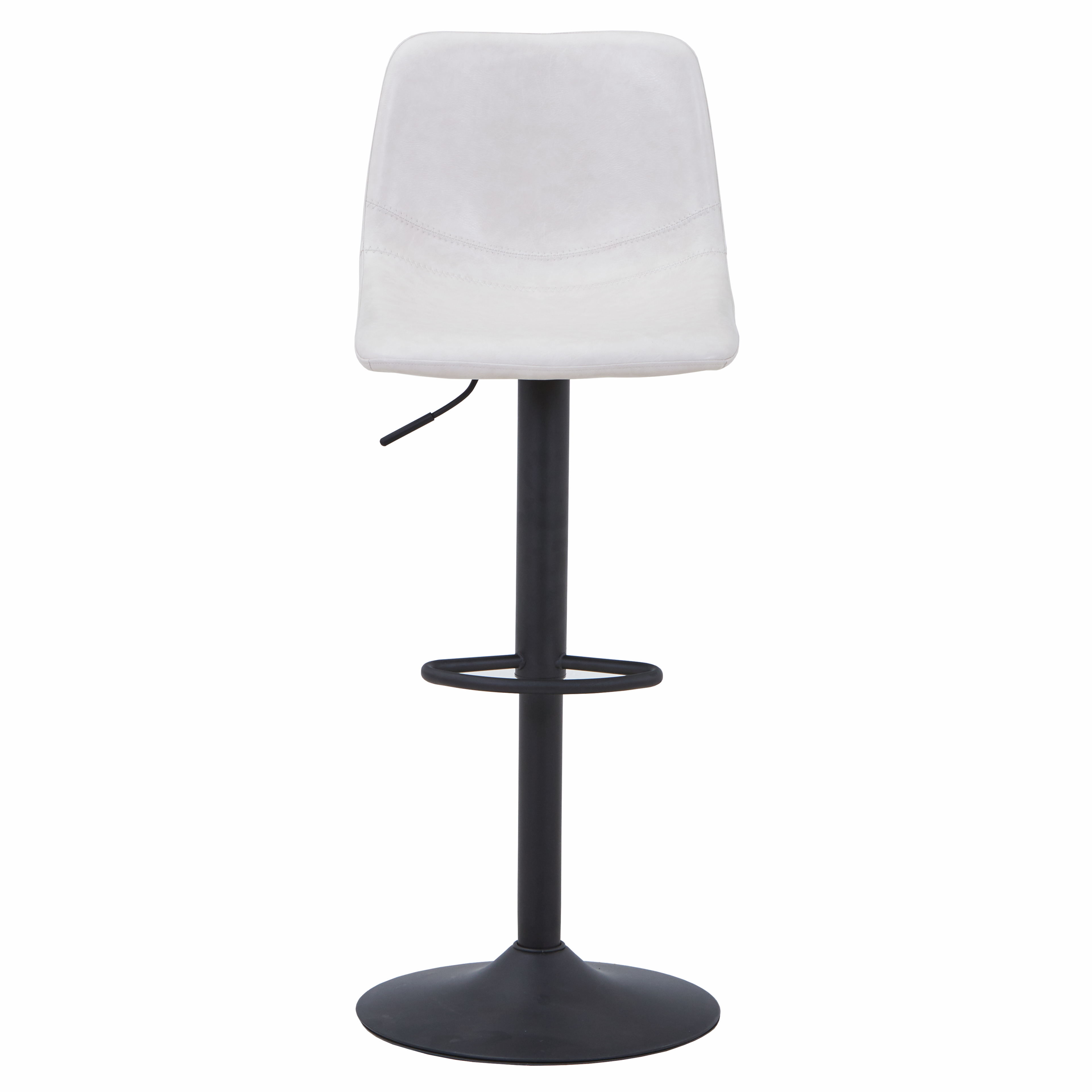 Tilbury Modern Adjustable Bar Stool with Footrest and 360-Degree Swivel
