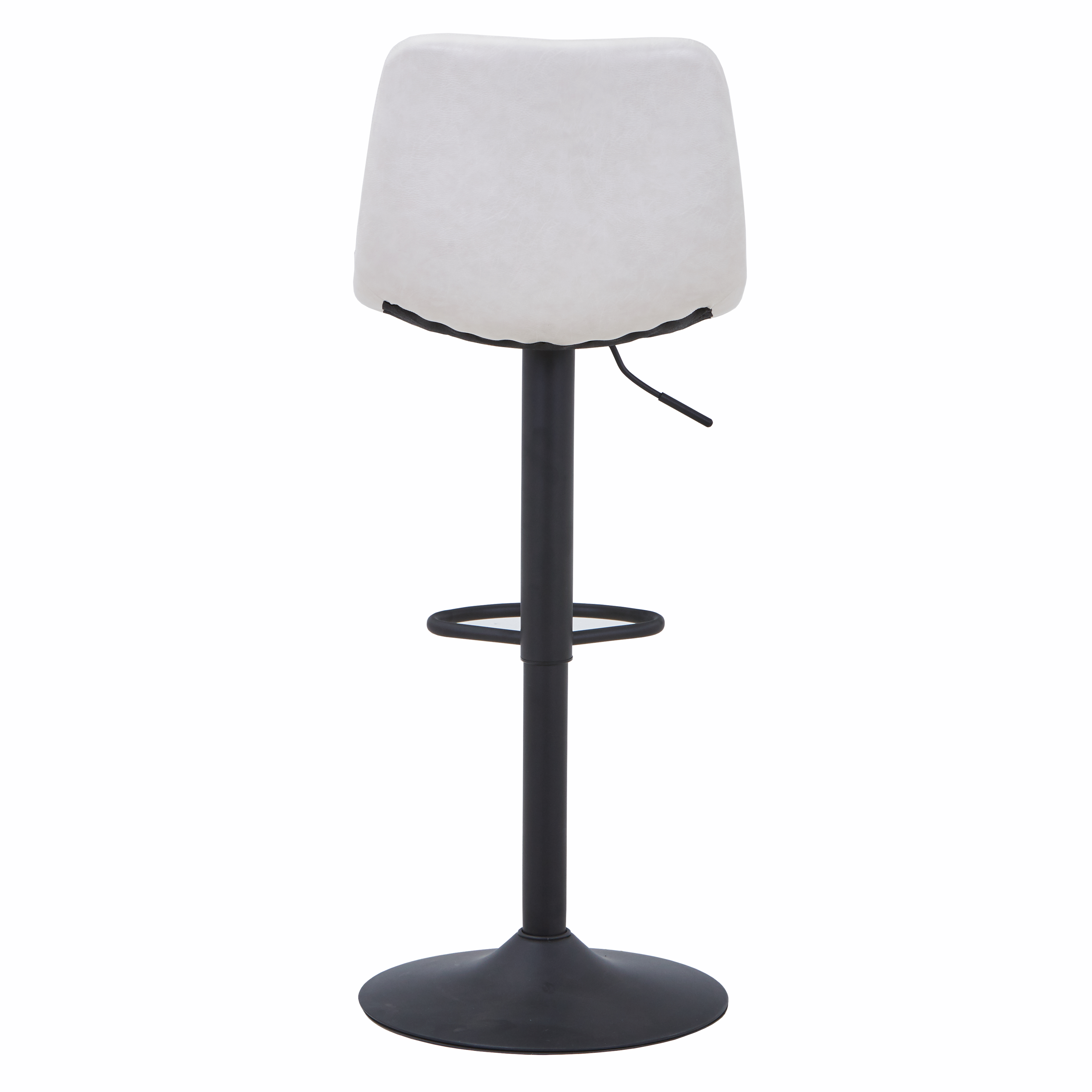 Tilbury Modern Adjustable Bar Stool with Footrest and 360-Degree Swivel