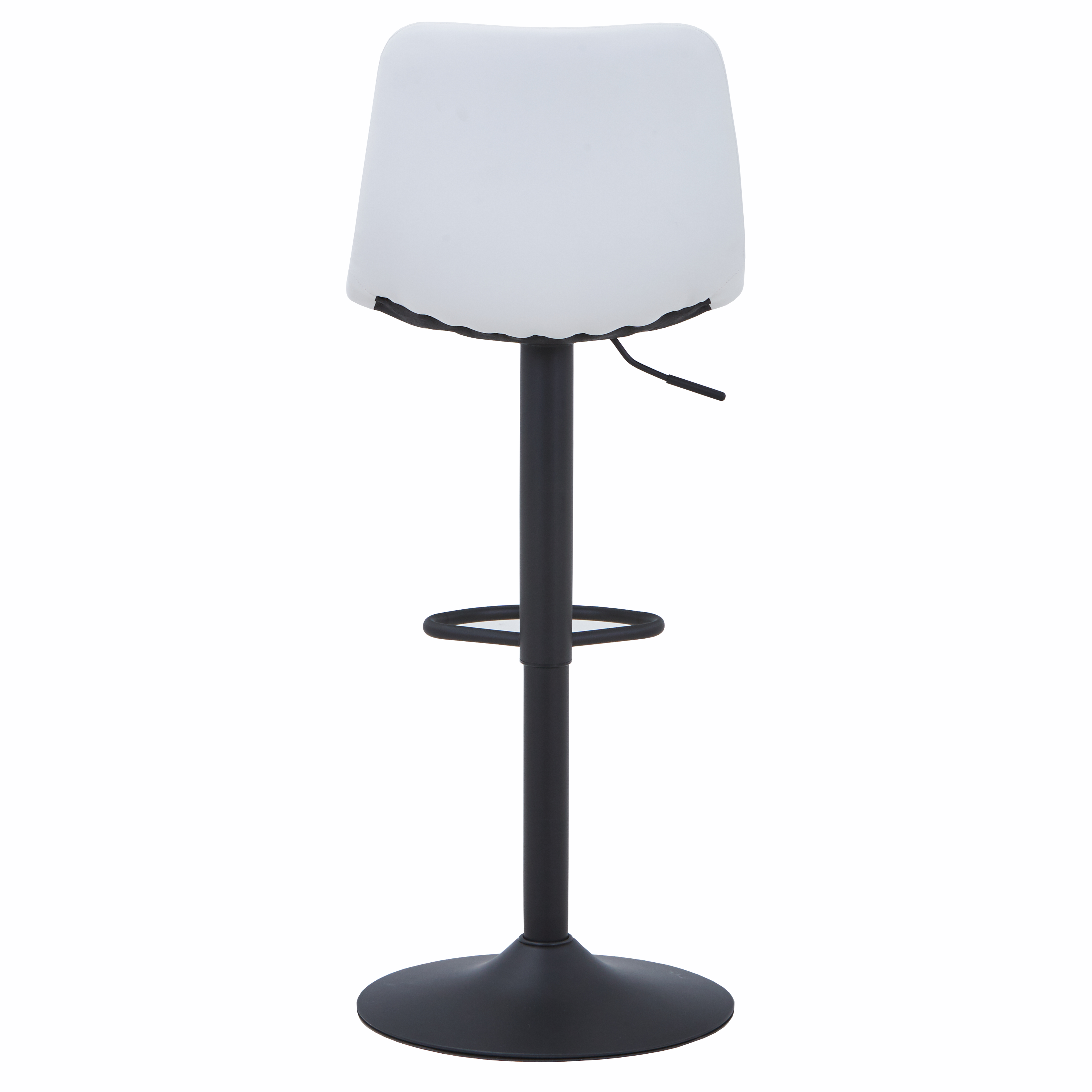 Tilbury Modern Adjustable Bar Stool with Footrest and 360-Degree Swivel