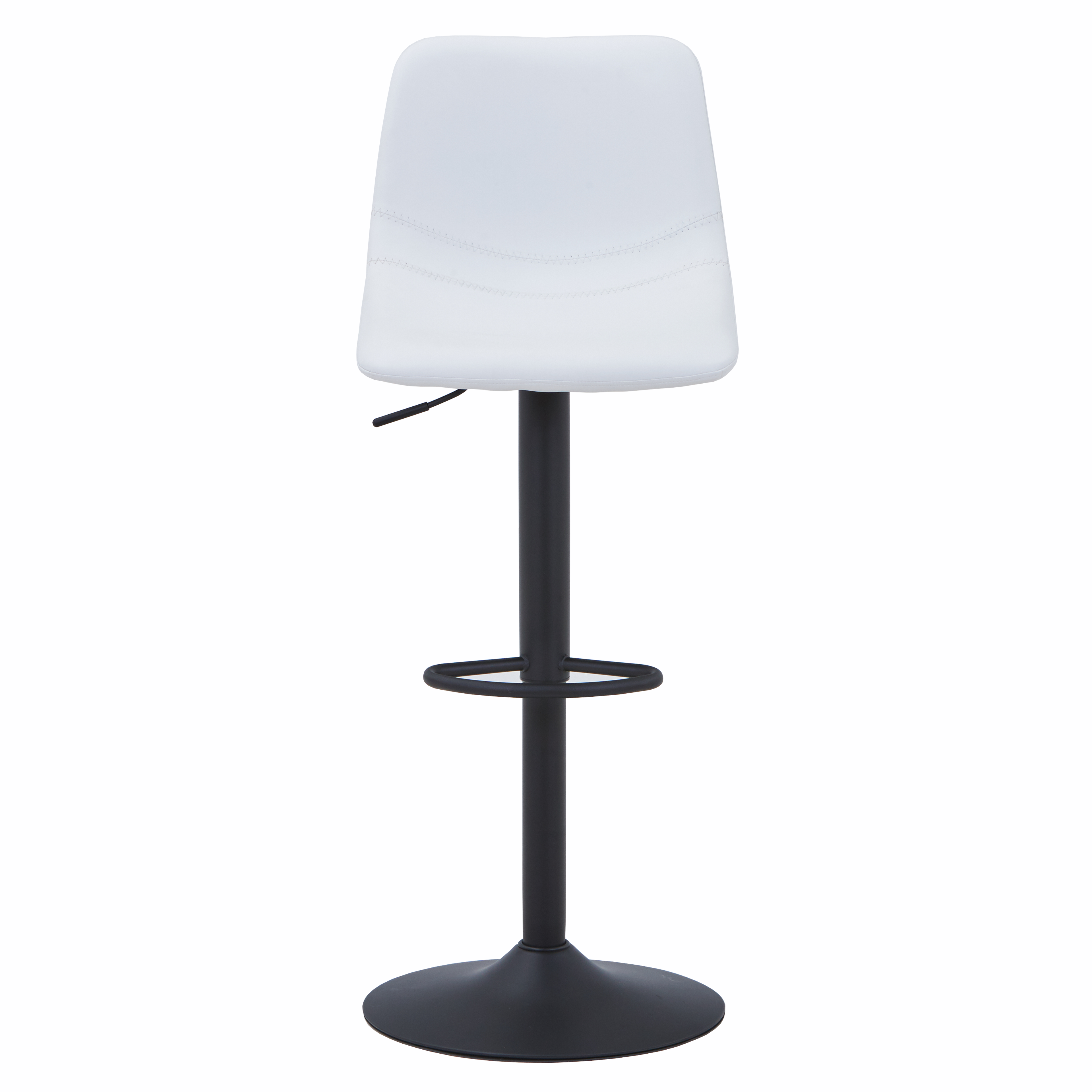 Tilbury Modern Adjustable Bar Stool with Footrest and 360-Degree Swivel