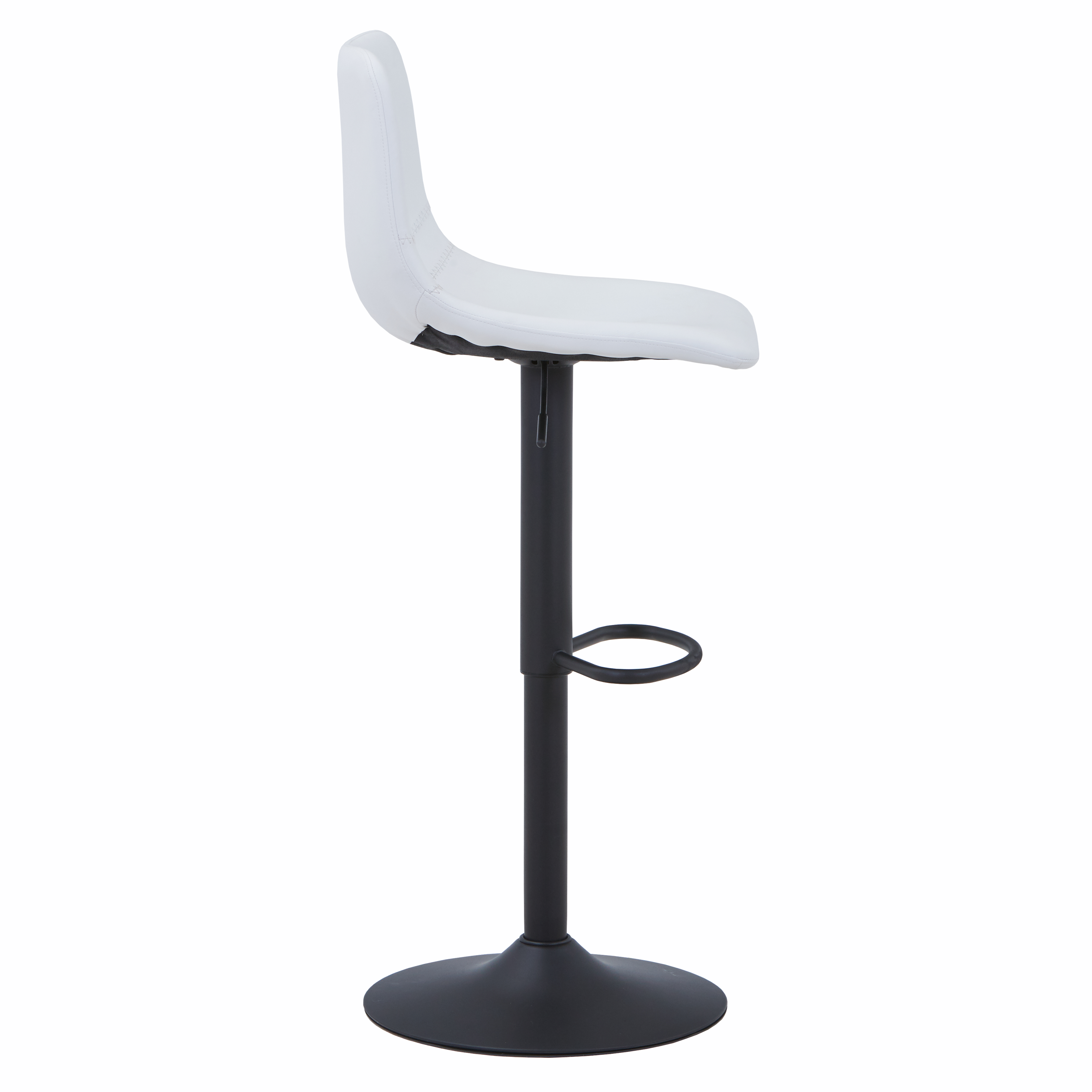 Tilbury Modern Adjustable Bar Stool with Footrest and 360-Degree Swivel