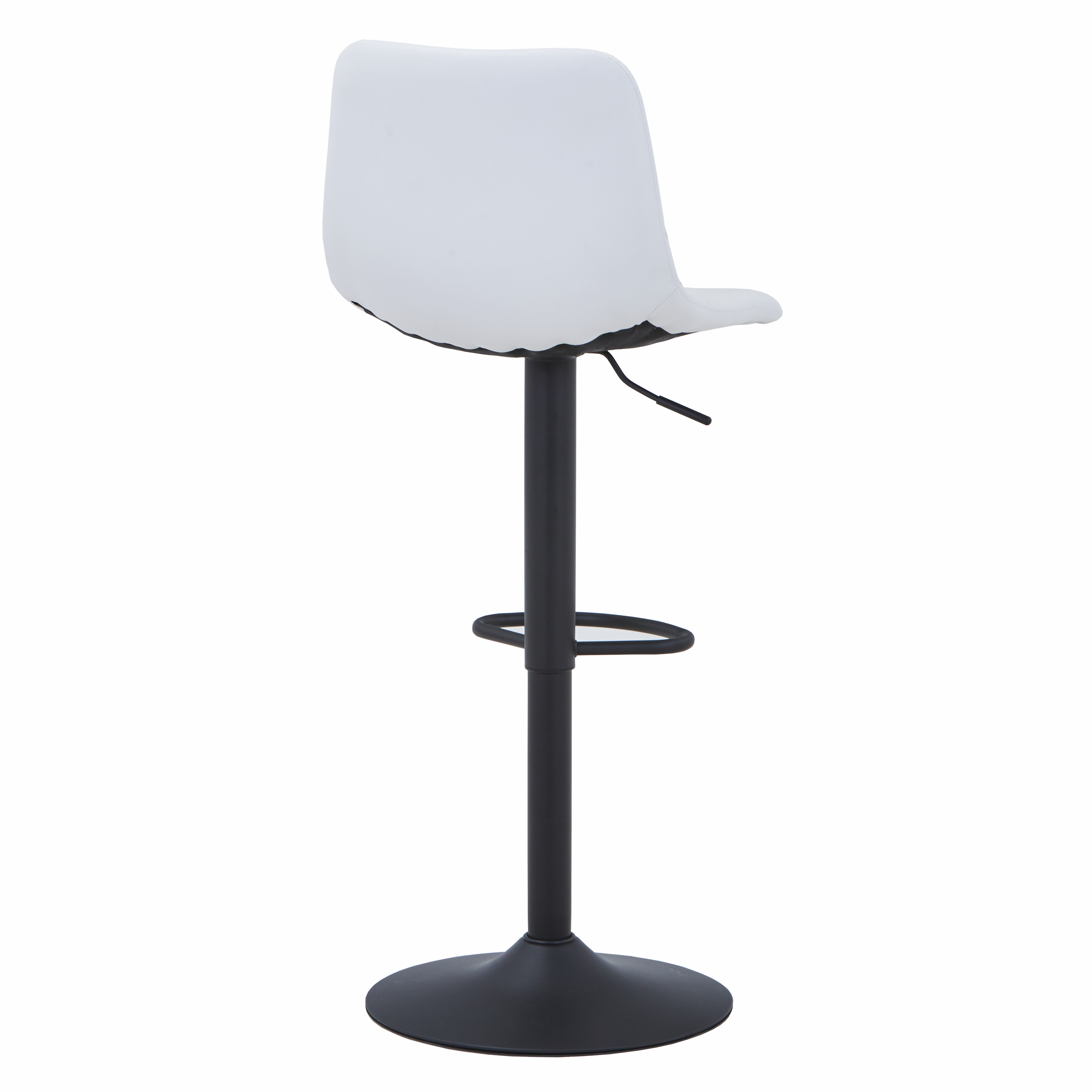 Tilbury Modern Adjustable Bar Stool with Footrest and 360-Degree Swivel