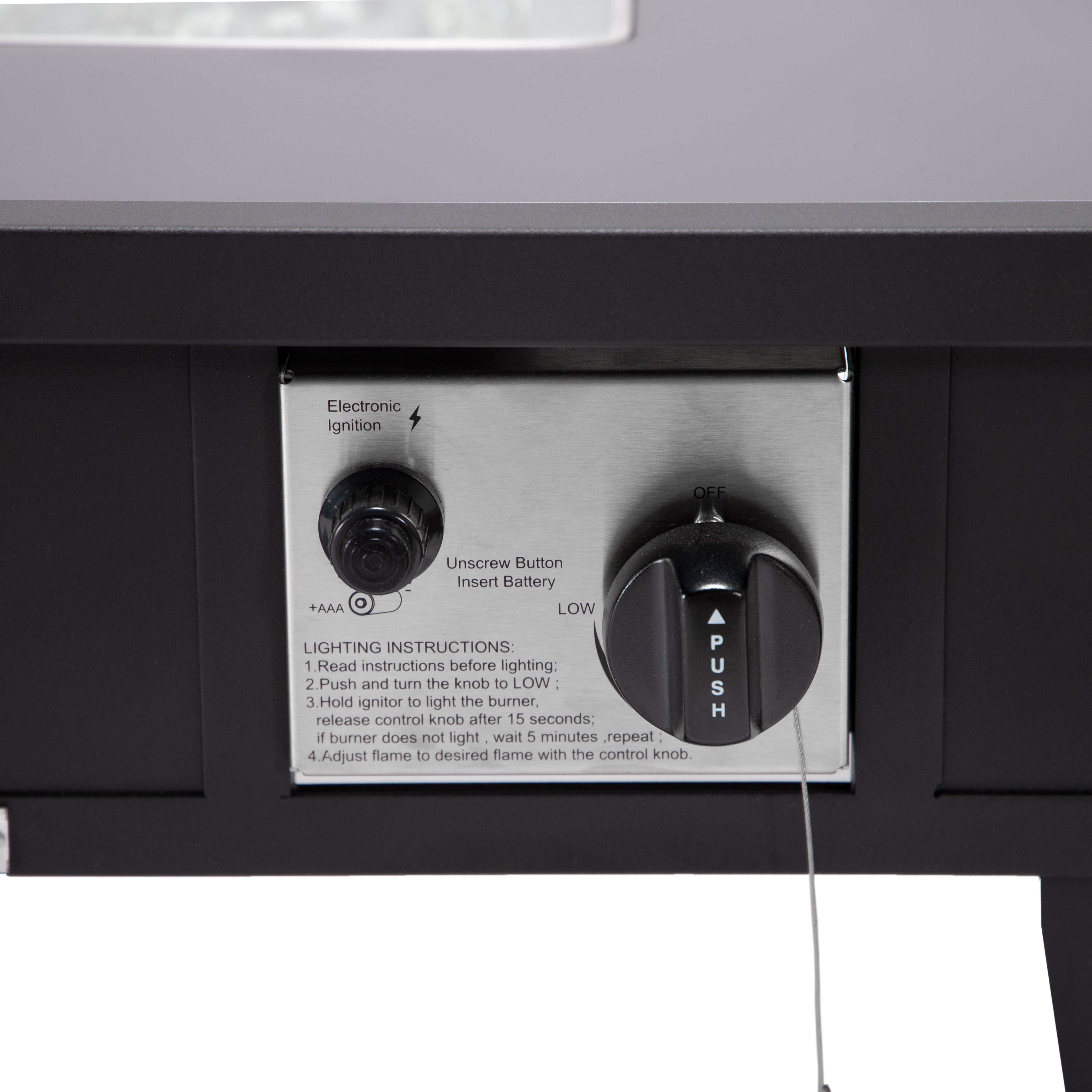 Walbrooke Modern Outdoor Square Fire Pit Table with Powder-Coated Aliuminum Frame Slats/Non Slats Design