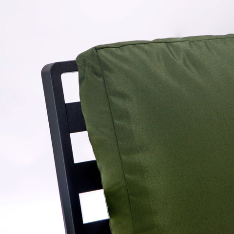 Walbrooke Modern Outdoor Patio Loveseat – Black, Brown, White, or Grey Frame & Removable Cushions