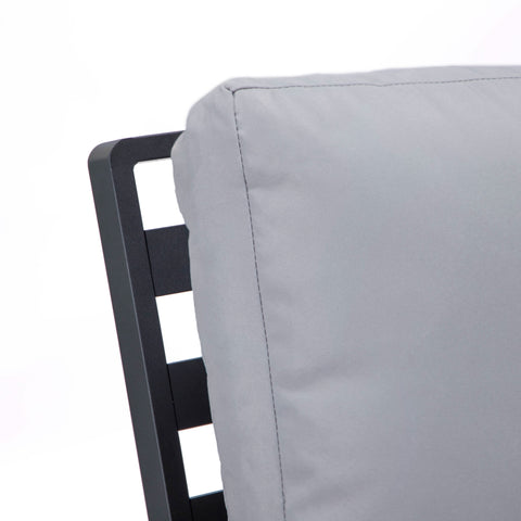 Walbrooke Modern Outdoor Patio Loveseat – Black, Brown, White, or Grey Frame & Removable Cushions