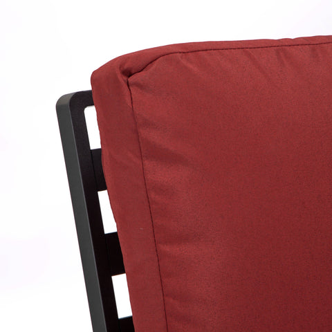 Walbrooke Modern Outdoor Patio Loveseat – Black, Brown, White, or Grey Frame & Removable Cushions