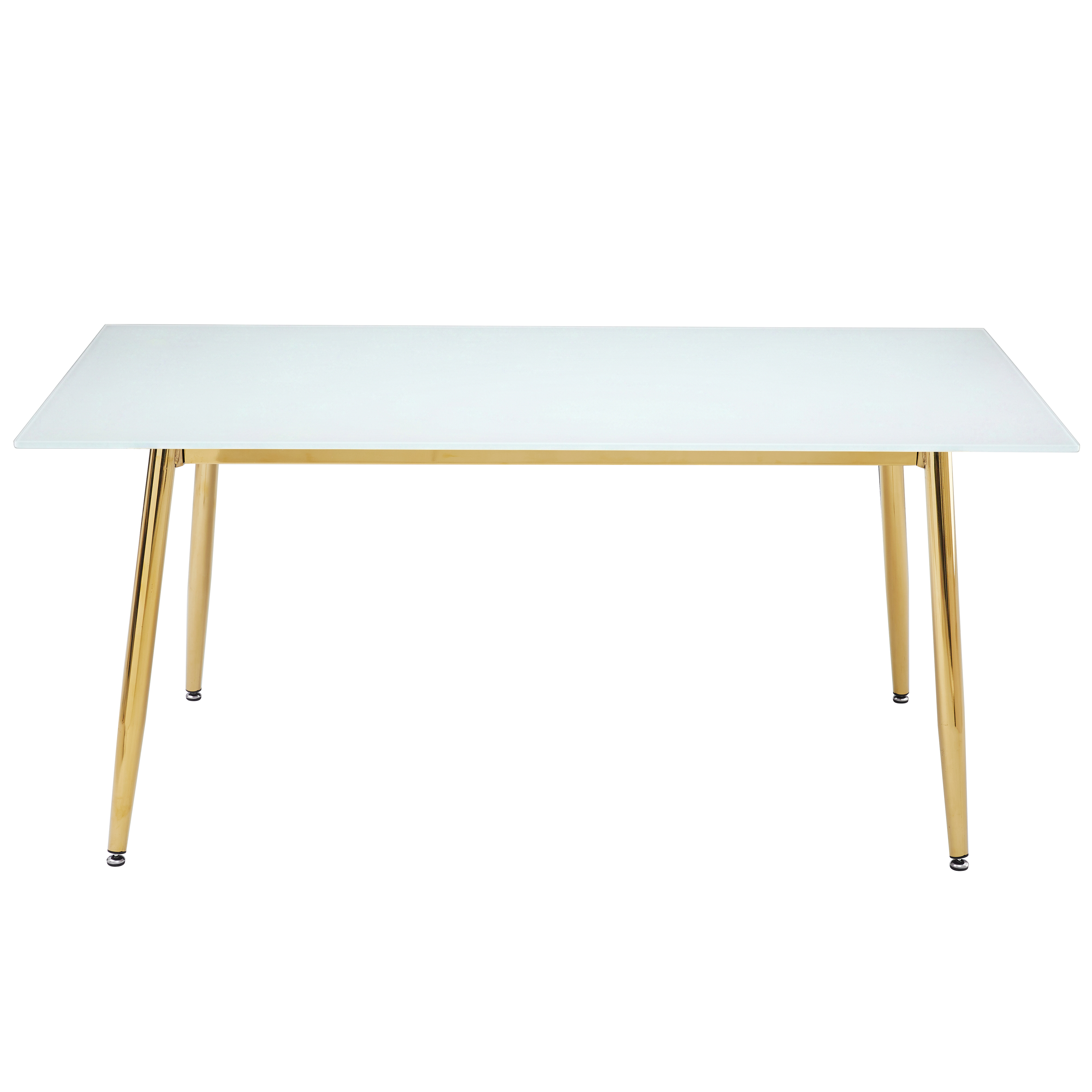 Zayle Rectangular Dining Table with a Sintered Stone Tabletop and a Stainless Steel Base