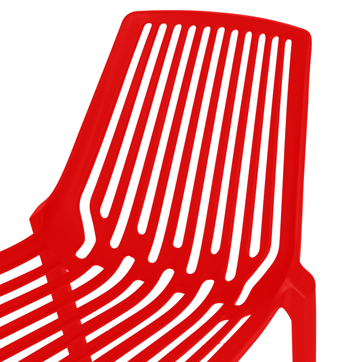 Acken Mid Century Modern Plastic Stackable Dining Chair Set of 2