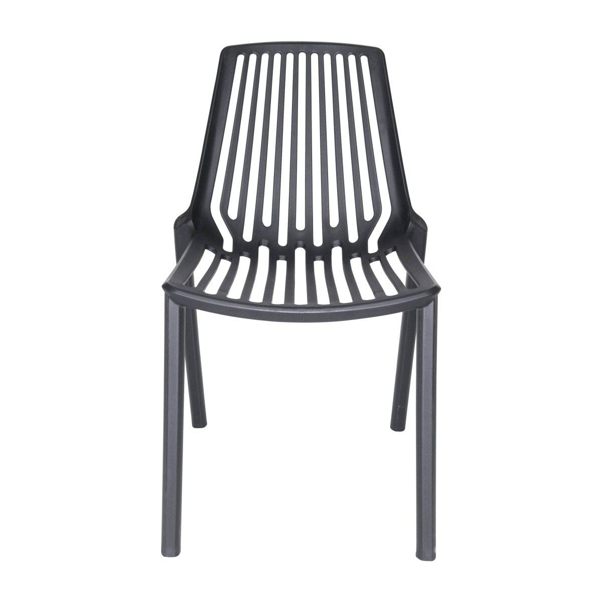 Acken Mid Century Modern Plastic Stackable Dining Chair Set of 2