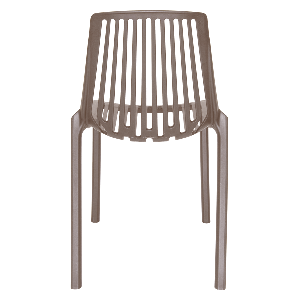 Acken Mid Century Modern Plastic Stackable Dining Chair Set of 2