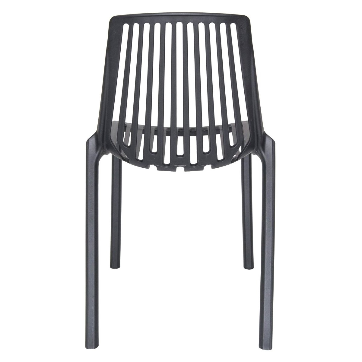 Acken Mid Century Modern Plastic Stackable Dining Chair Set of 2