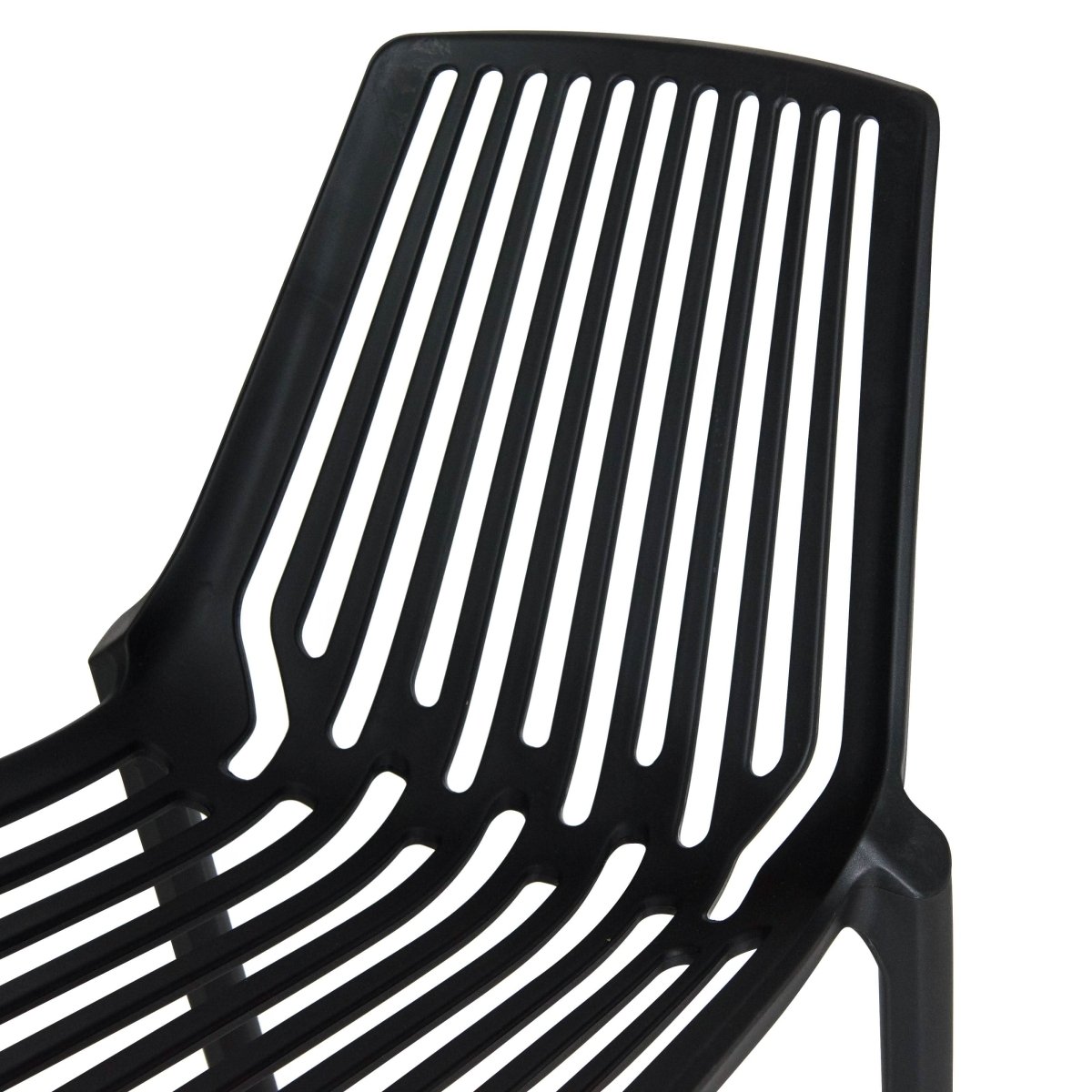 Acken Mid Century Modern Plastic Stackable Dining Chair Set of 2