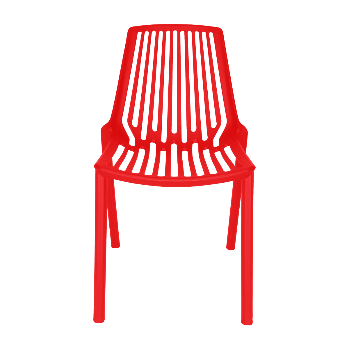 Acken Mid Century Modern Plastic Stackable Dining Chair Set of 2