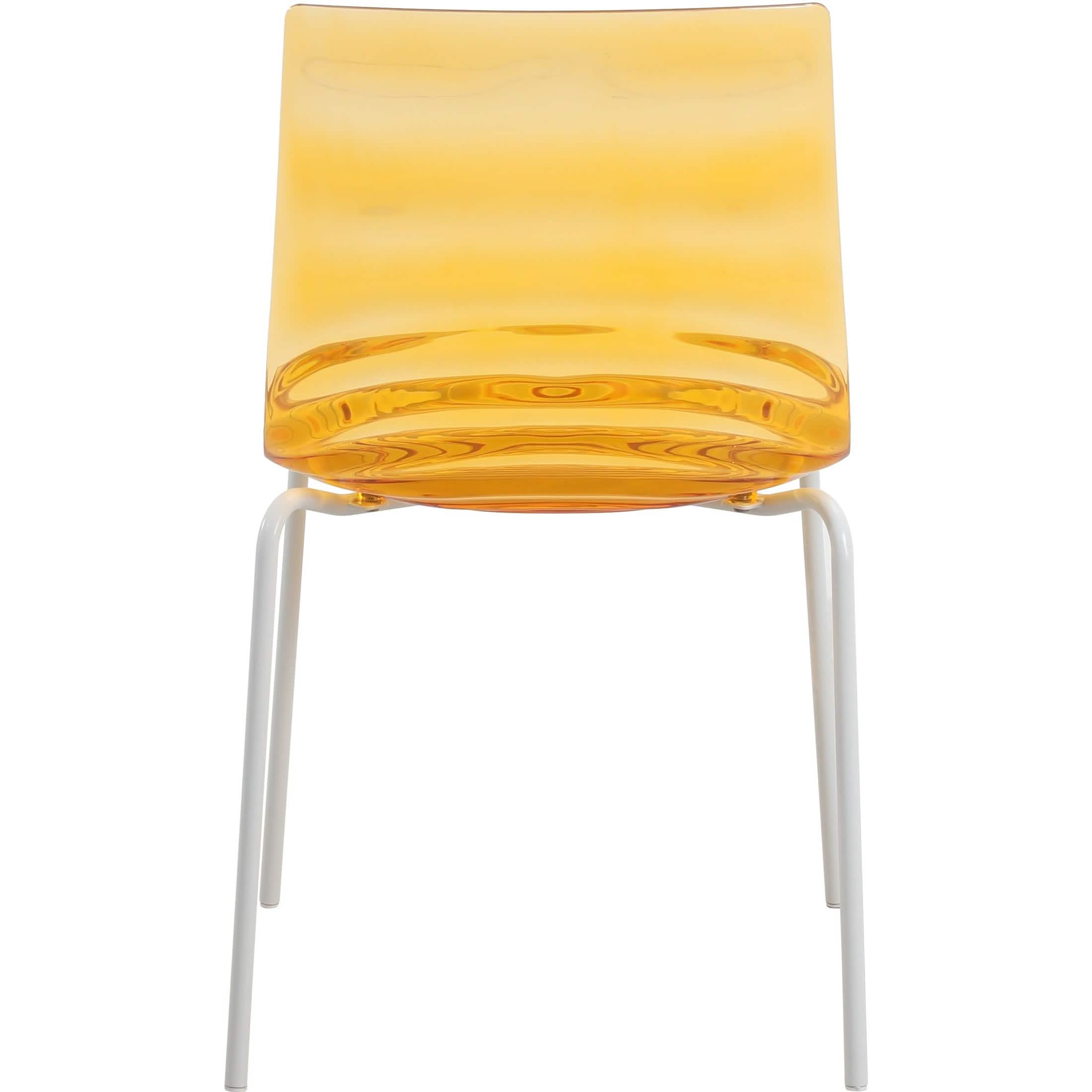 Astor Dining Chair Modern ABS Plastic Side Chair with Stainless-Steel Legs