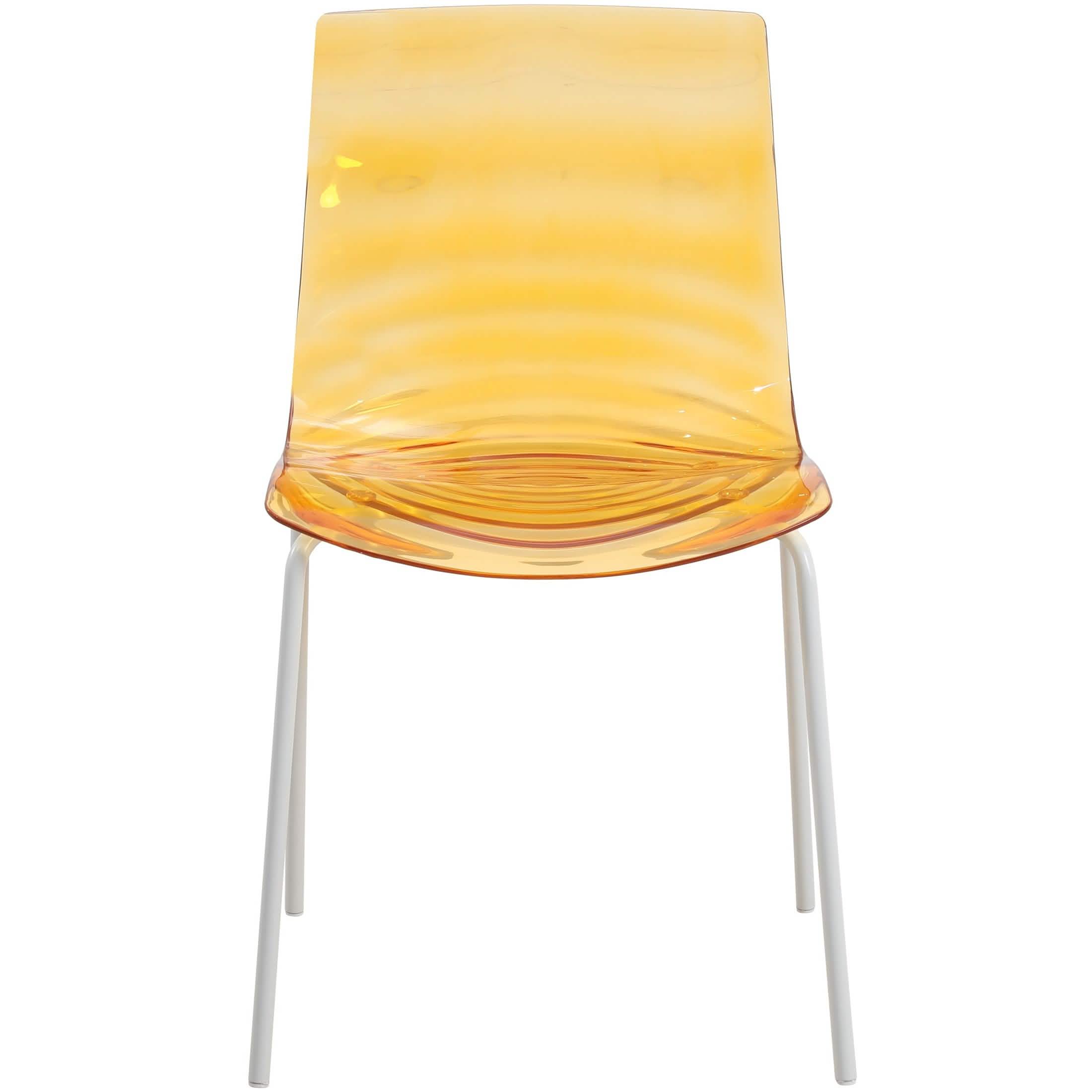 Astor Dining Chair Modern ABS Plastic Side Chair with Stainless-Steel Legs