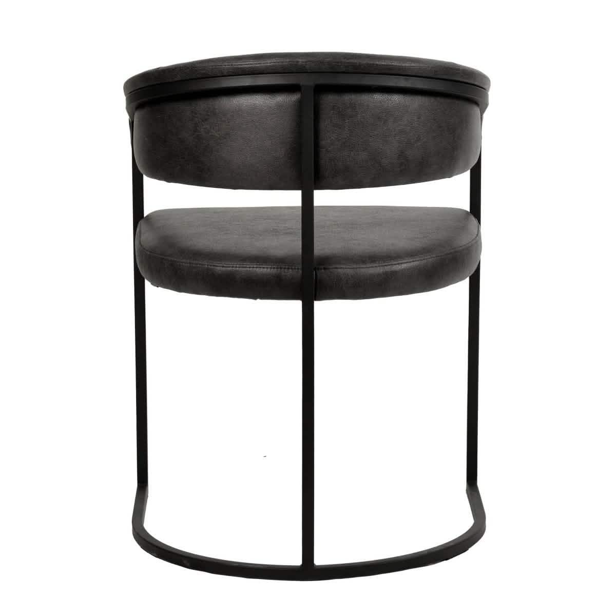 Aero Modern Upholstered Dining Chair with Padded Seat and Powder - Coated Iron Frame Set of 4