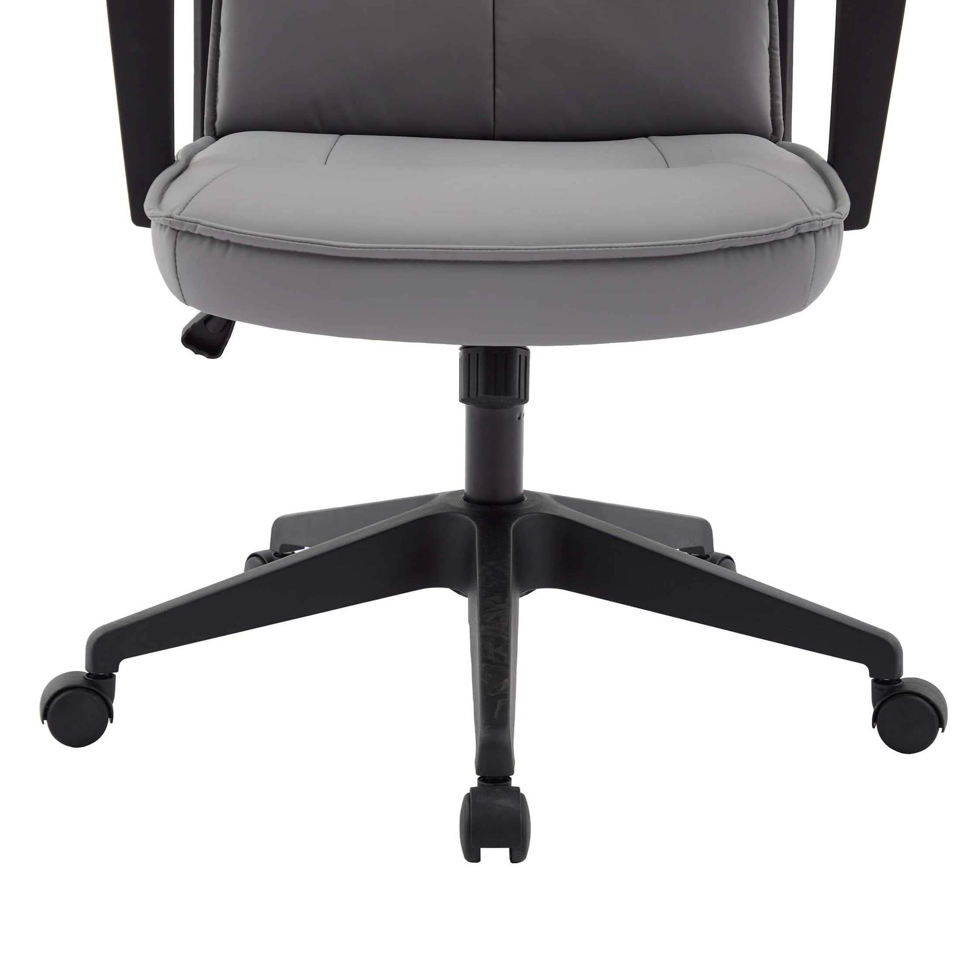 Aiaria Ergonomic High - Back Leather Office Chair with Adjustable Height, Swivel, Tilt, and Double Wheel Casters