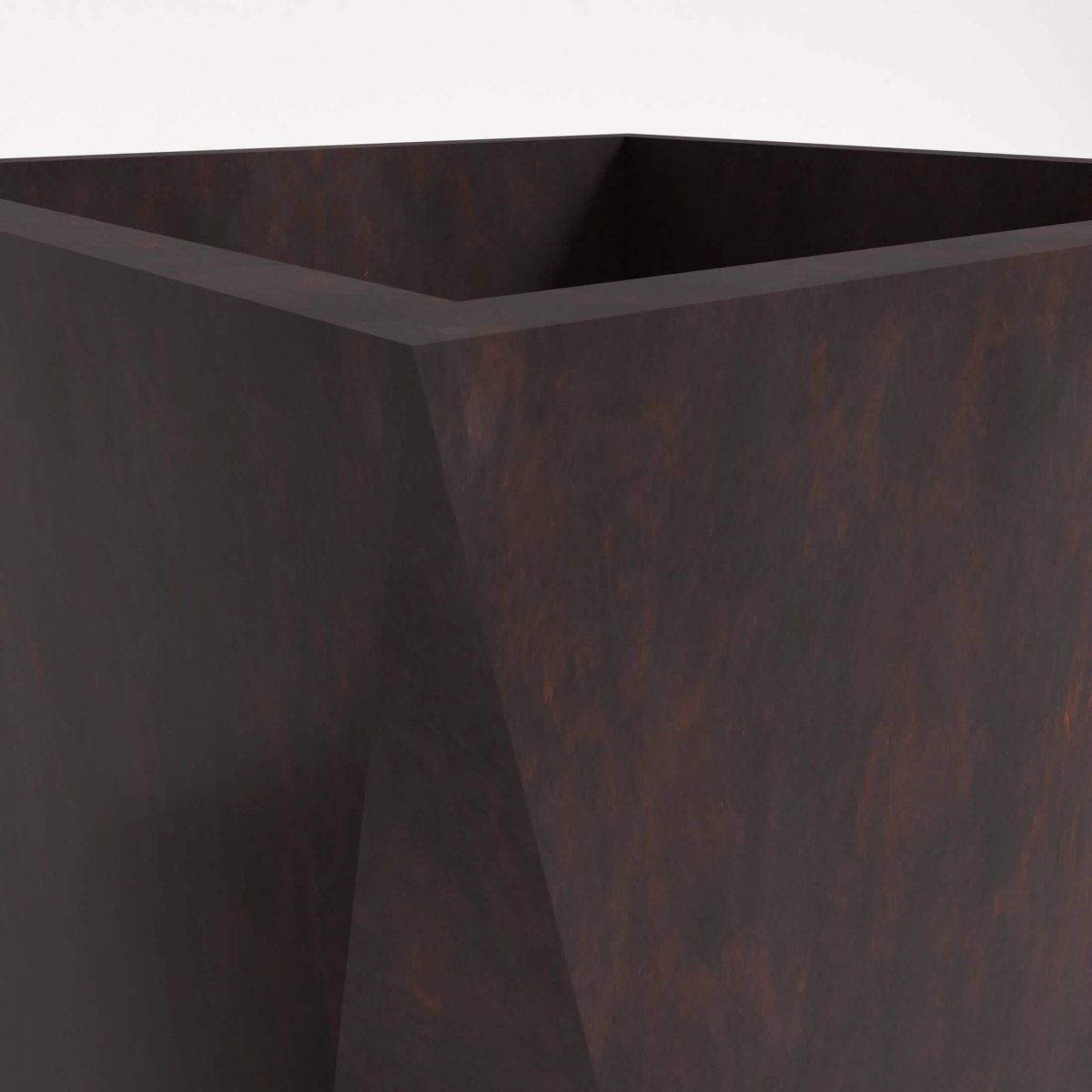 Aloe 3 - Piece Modern Fiberstone and MGO Clay Square Planter Set for Indoor and Outdoor