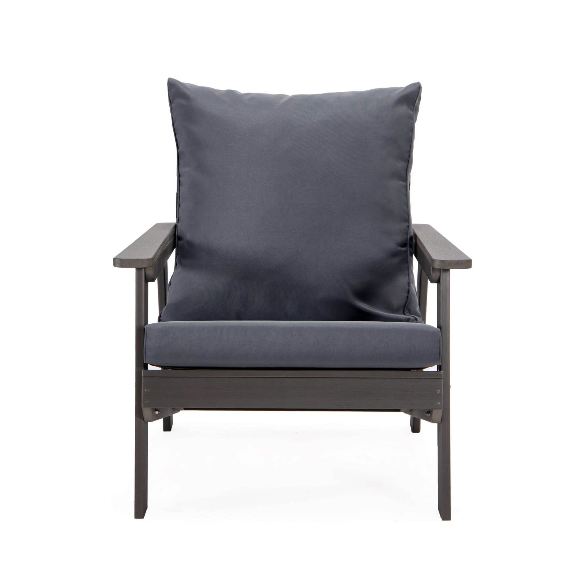 Alpine Lounge Arm Chair with Removable Cushions in Polyester and High - Impact Polystyrene Frame