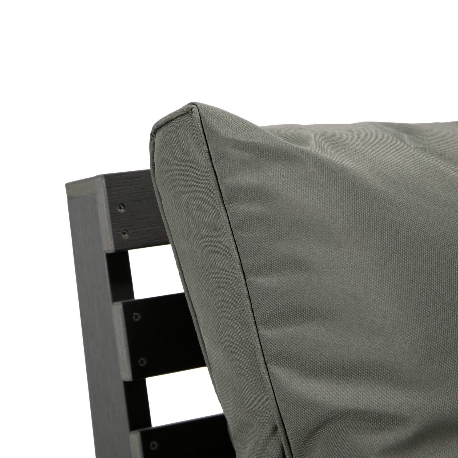 Alpine Lounge Arm Chair with Removable Cushions in Polyester and High - Impact Polystyrene Frame