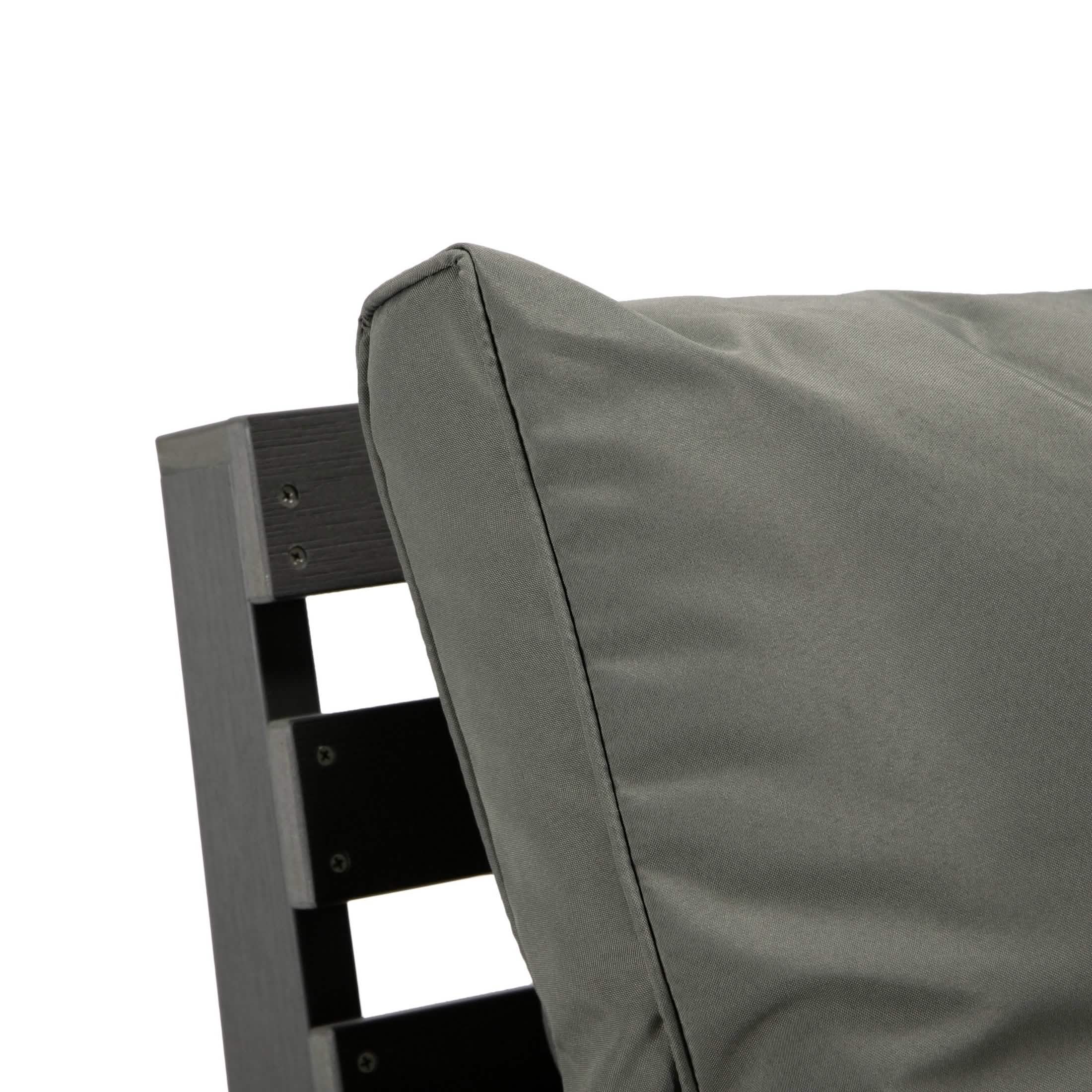 Alpine Lounge Arm Chair with Removable Cushions in Polyester and High - Impact Polystyrene Frame