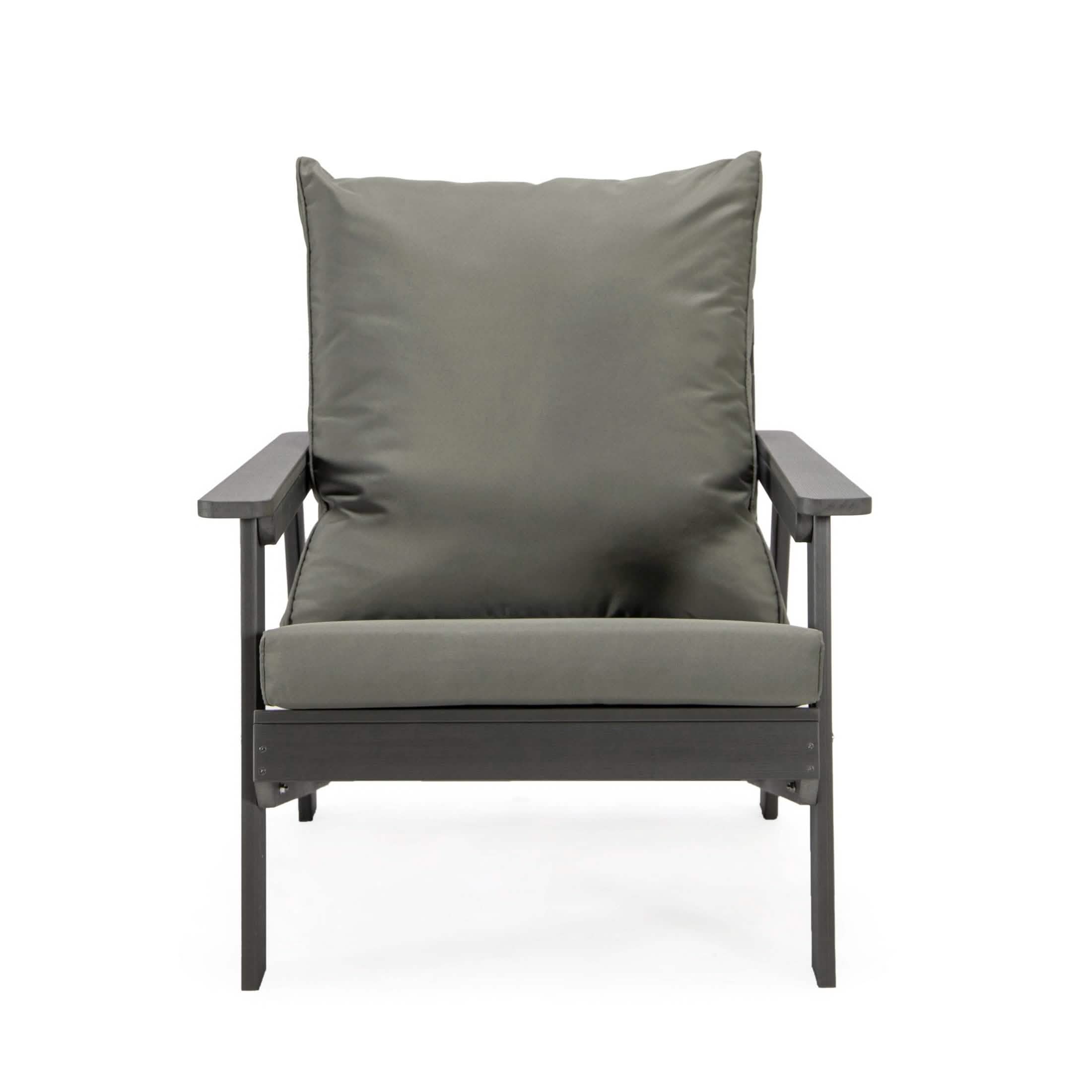Alpine Lounge Arm Chair with Removable Cushions in Polyester and High - Impact Polystyrene Frame