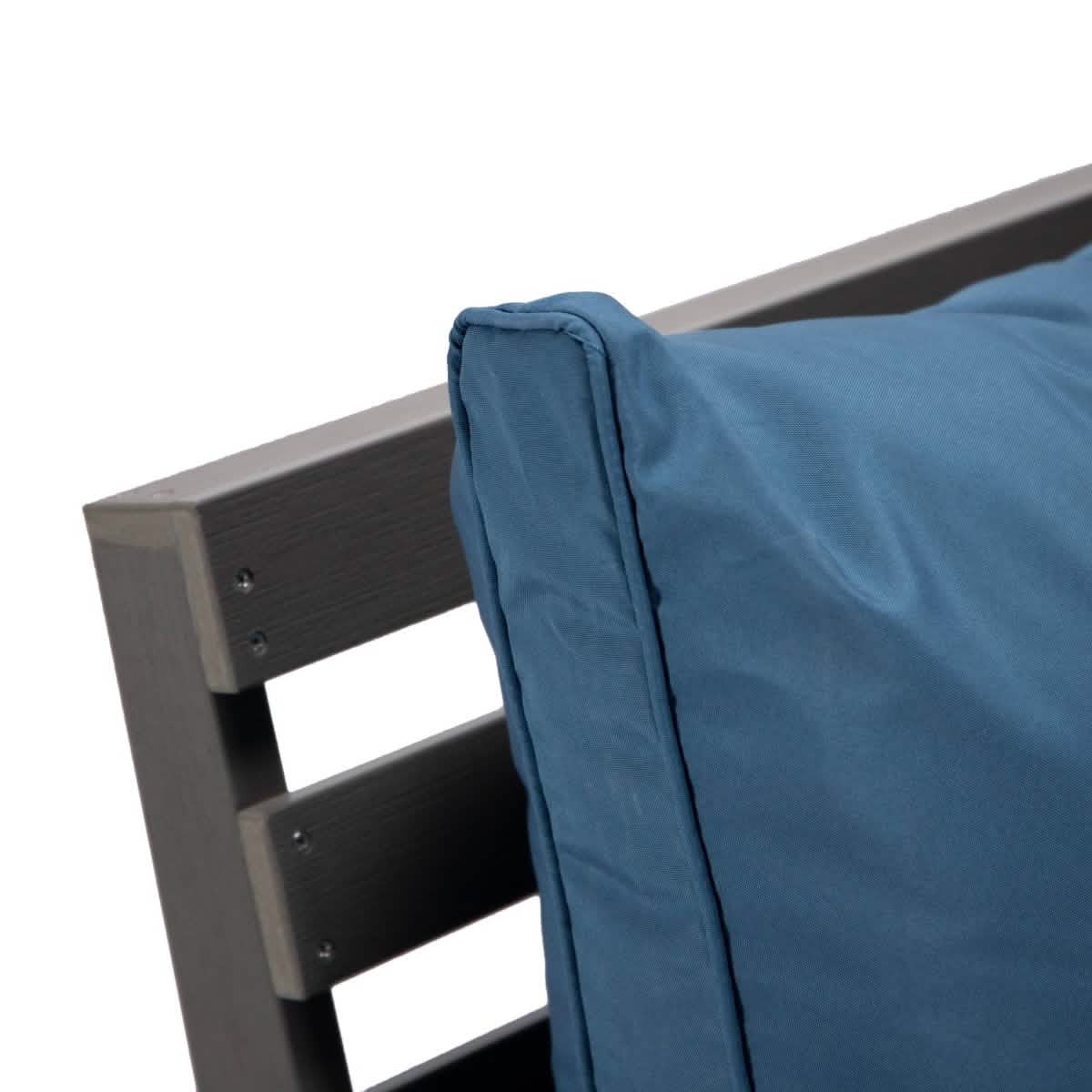 Alpine Lounge Arm Chair with Removable Cushions in Polyester and High - Impact Polystyrene Frame