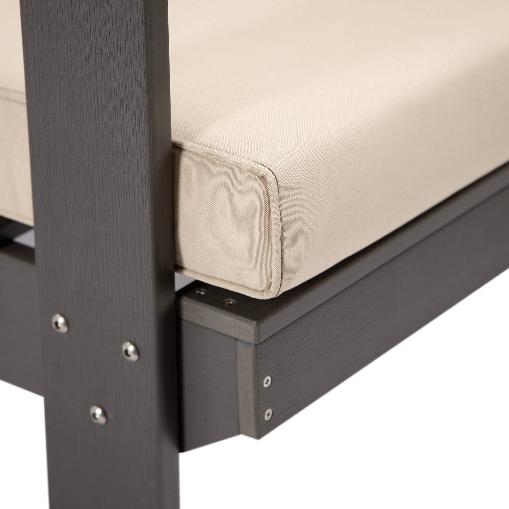 Alpine Lounge Arm Chair with Removable Cushions in Polyester and High - Impact Polystyrene Frame