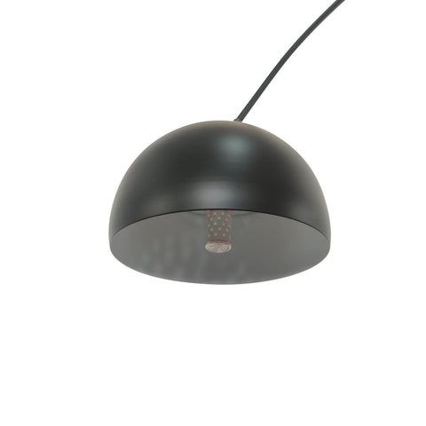 Arco Modern Arched Floor Lamp 76" Height with White Round Marble Base and Metal Dome Lamp Shade
