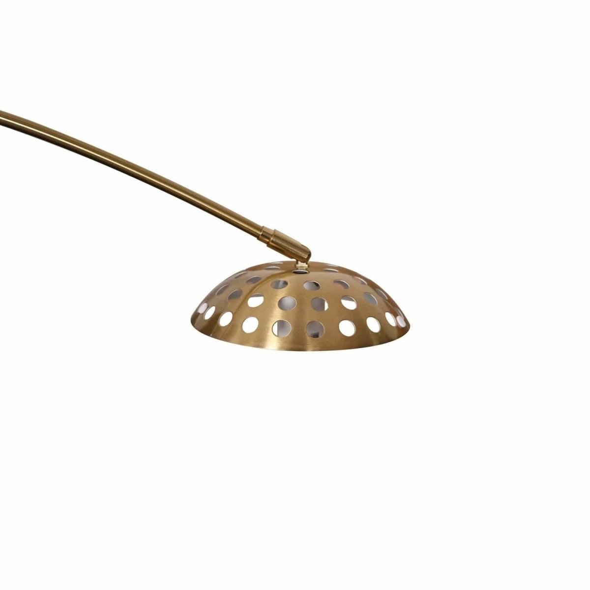 Arco Modern Arched Floor Lamp 76" Height with White Round Marble Base and Metal Dome Lamp Shade
