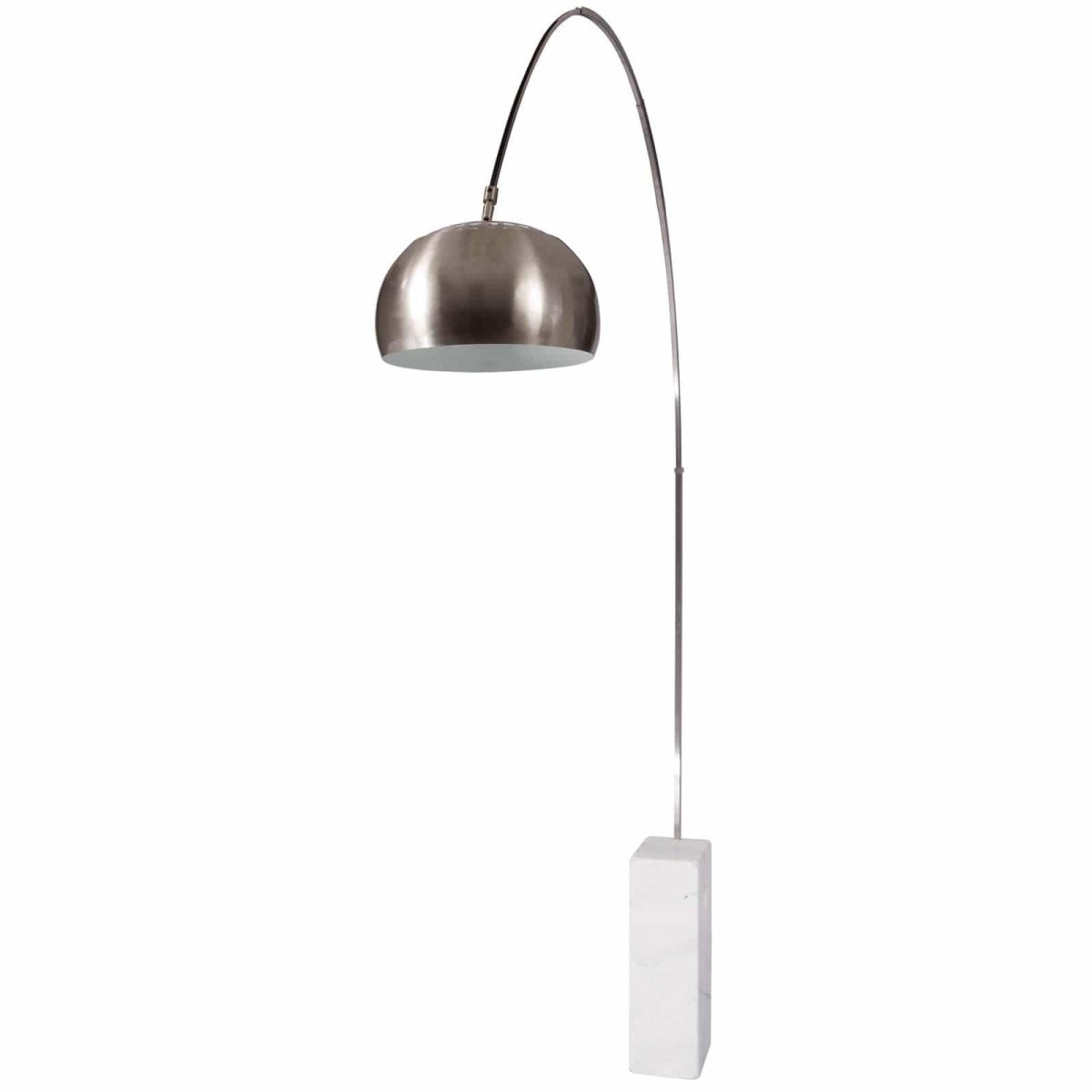Arco Modern Floor Lamp with Marble Cube Base