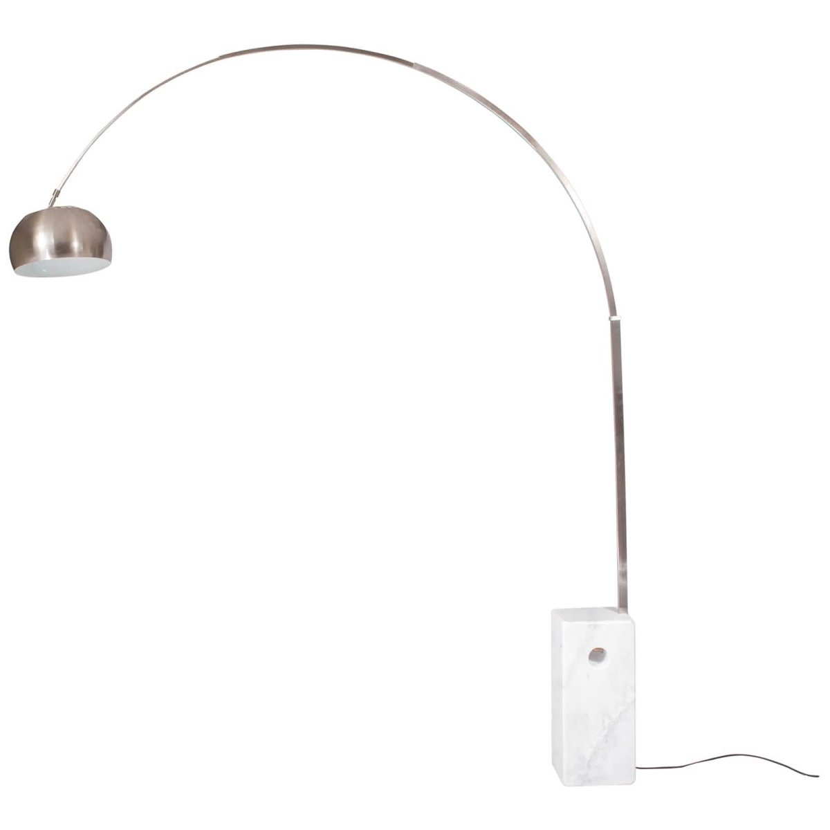 Arco Modern Floor Lamp with Marble Cube Base