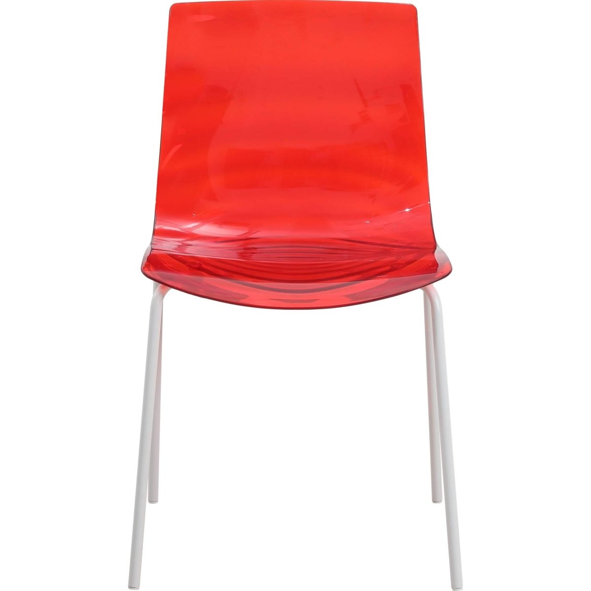 Astor Dining Chair Modern ABS Plastic Side Chair with Stainless - Steel Legs