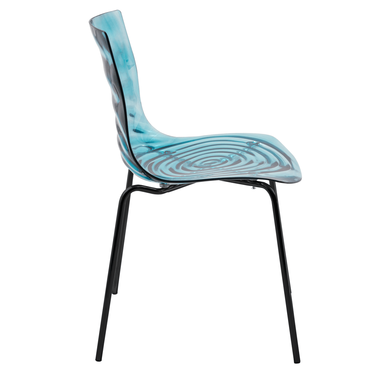 Astor Dining Chair Modern ABS Plastic Side Chair with Stainless - Steel Legs