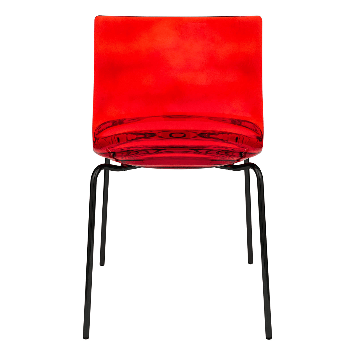 Astor Dining Chair Modern ABS Plastic Side Chair with Stainless - Steel Legs