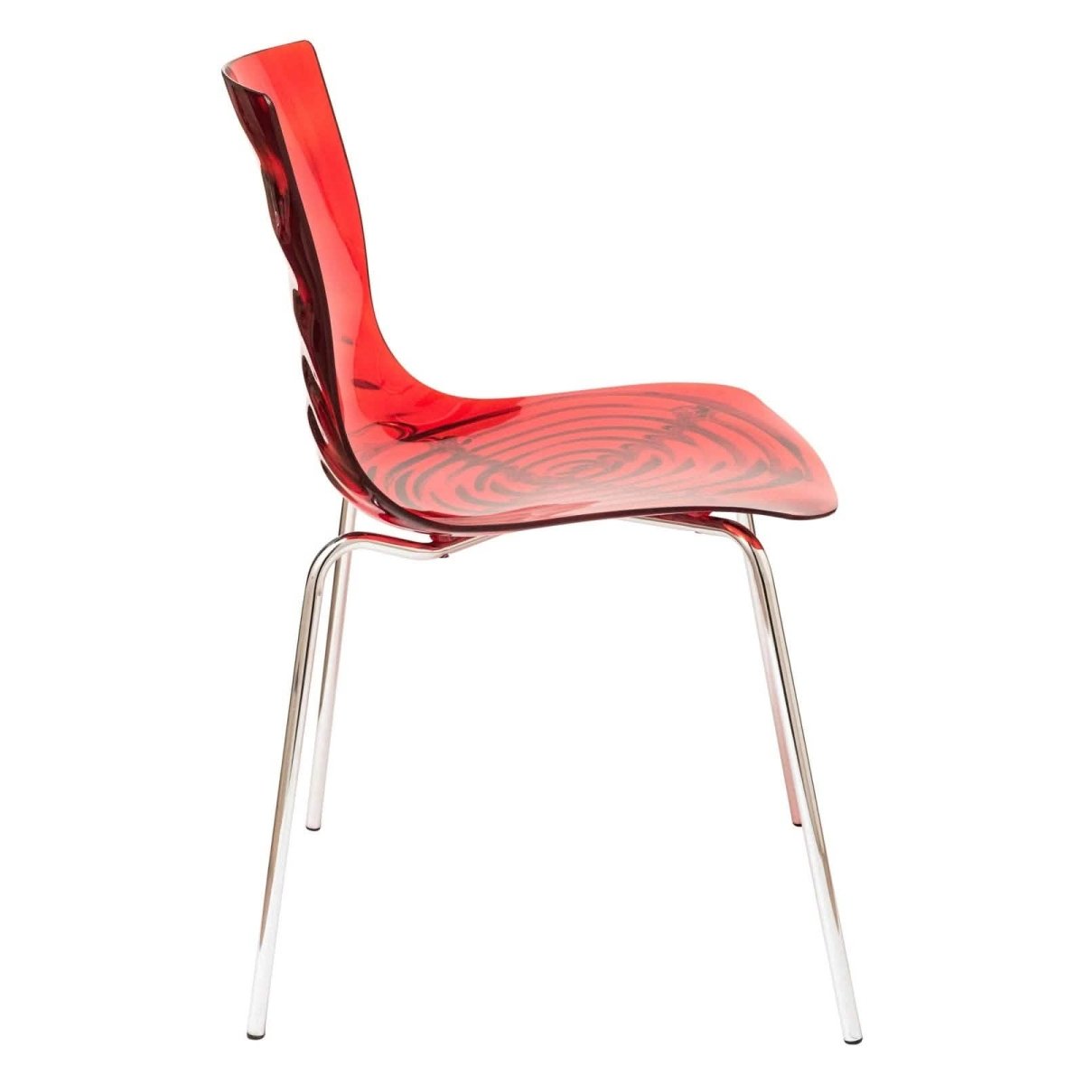 Astor Dining Chair Modern ABS Plastic Side Chair with Stainless - Steel Legs