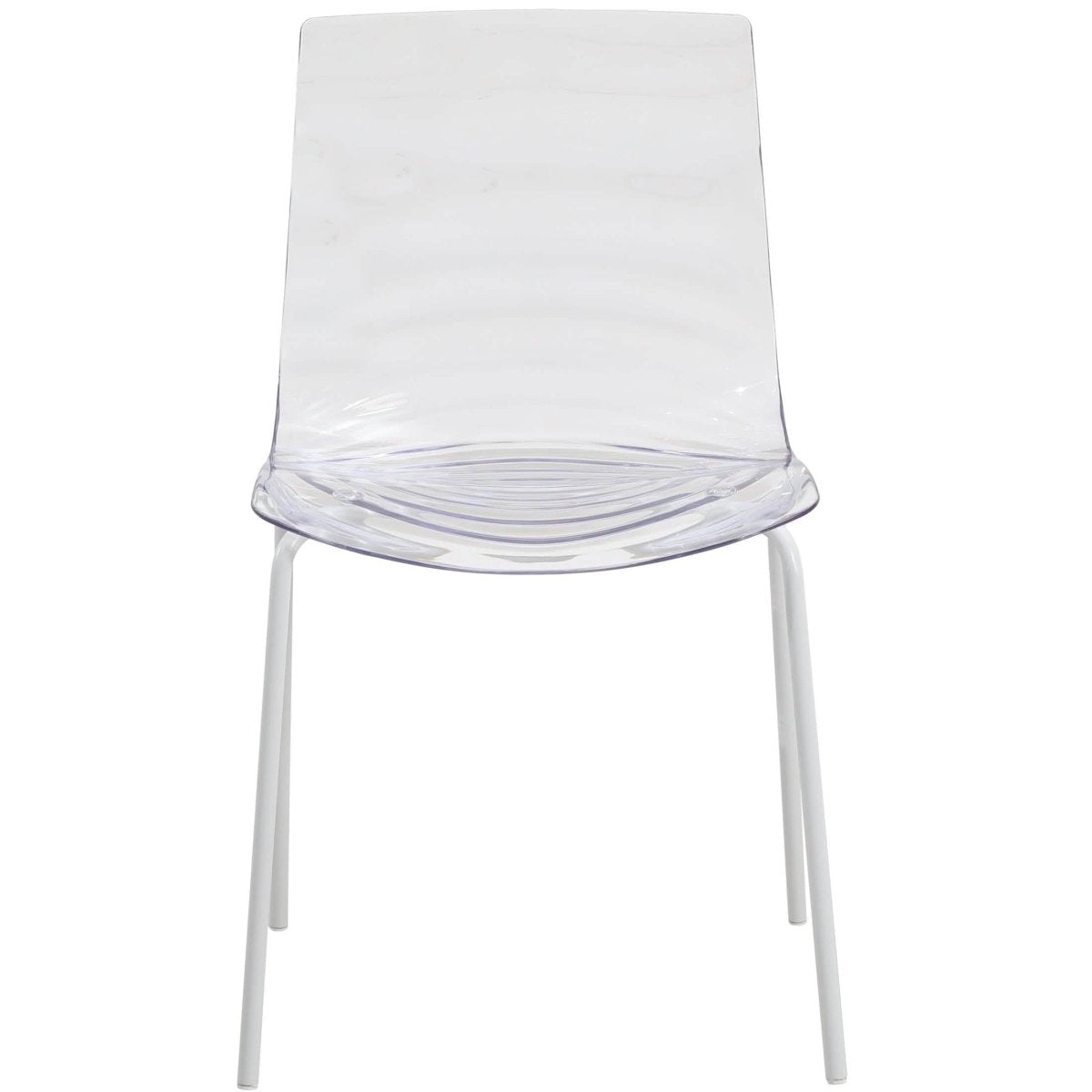 Astor Dining Chair Modern ABS Plastic Side Chair with Stainless - Steel Legs