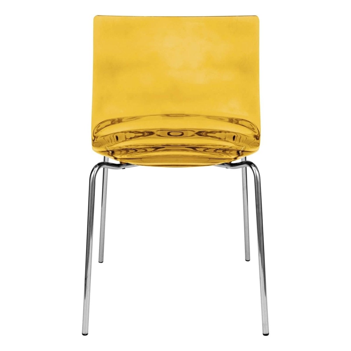 Astor Dining Chair Modern ABS Plastic Side Chair with Stainless - Steel Legs