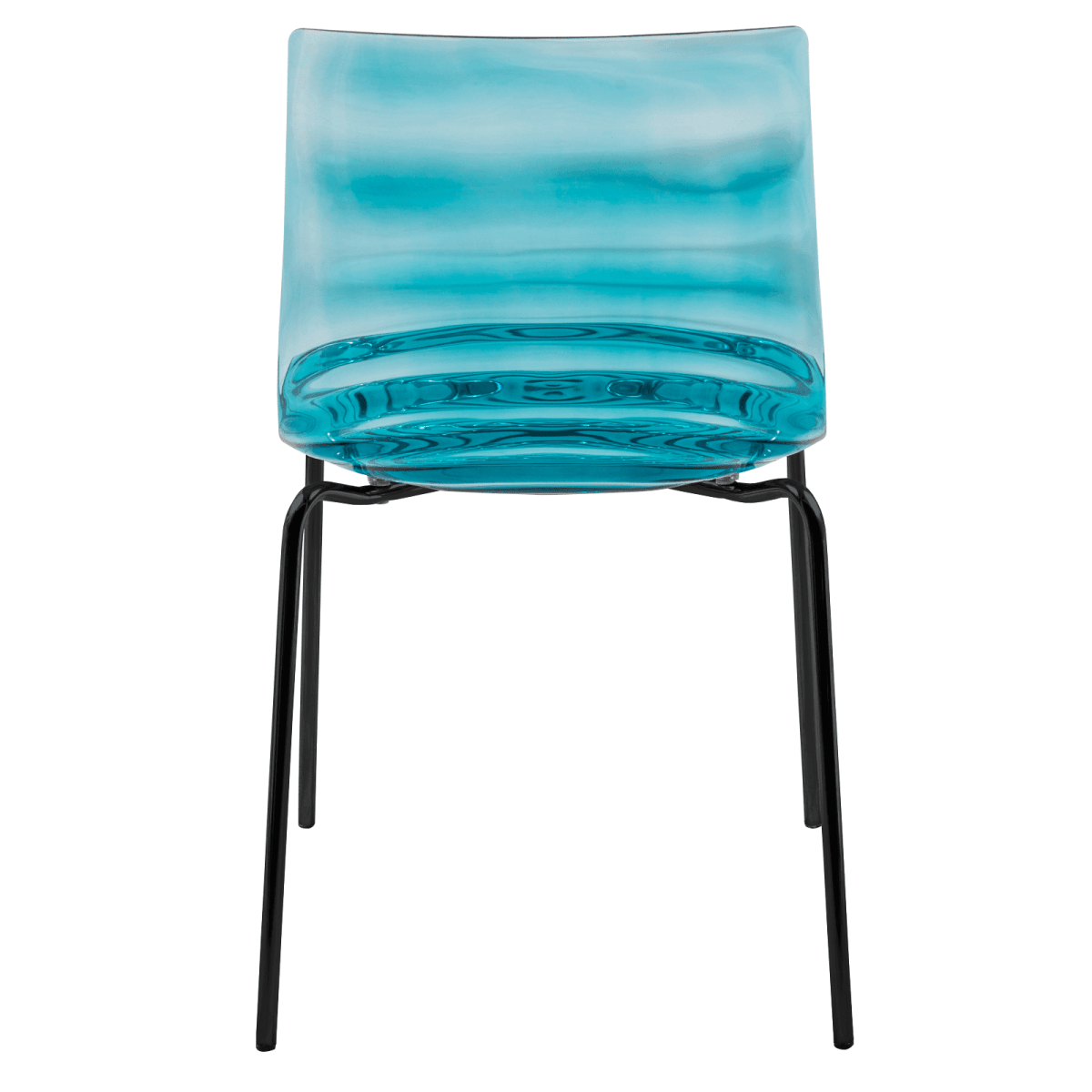 Astor Dining Chair Modern ABS Plastic Side Chair with Stainless - Steel Legs