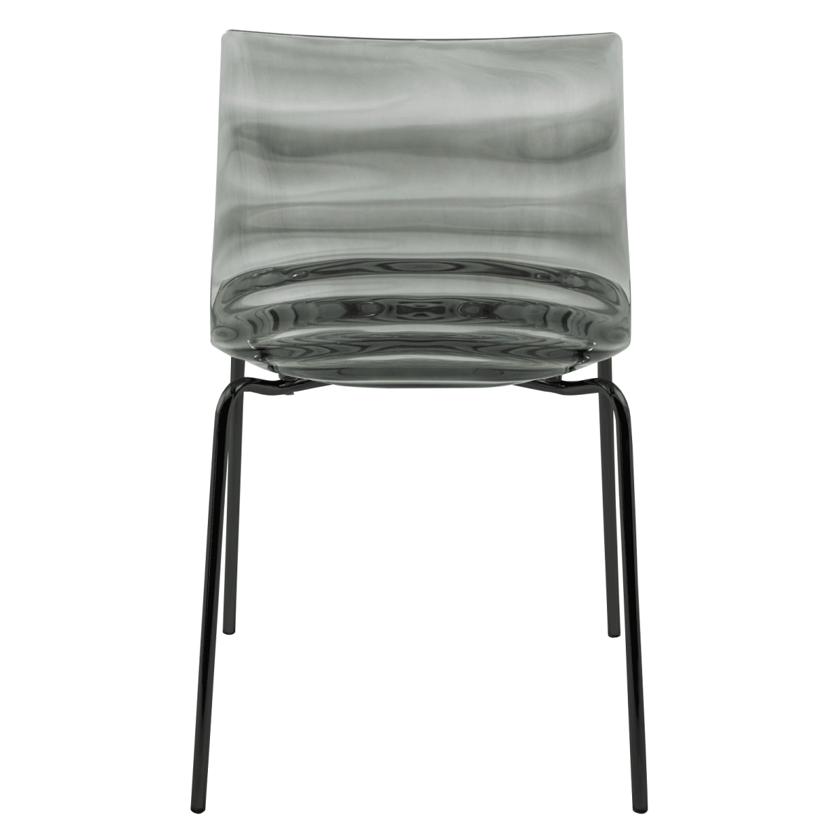 Astor Dining Chair Modern ABS Plastic Side Chair with Stainless - Steel Legs