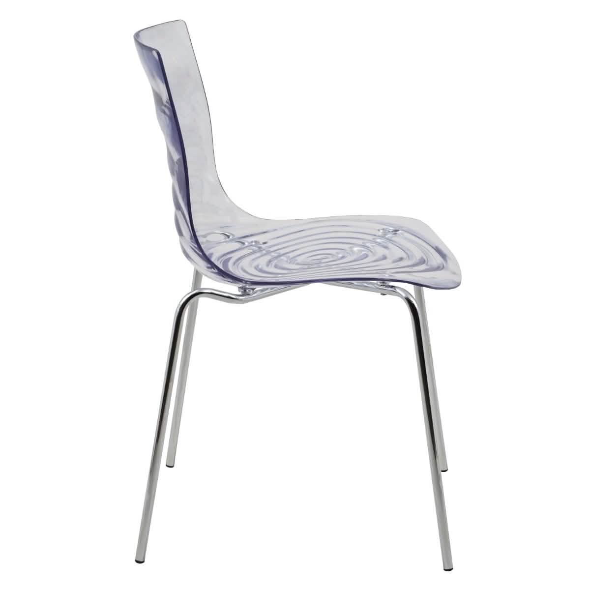 Astor Dining Chair Modern ABS Plastic Side Chair with Stainless - Steel Legs