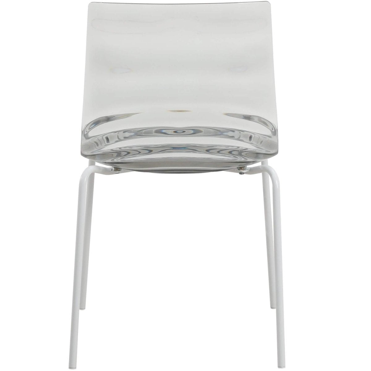 Astor Dining Chair Modern ABS Plastic Side Chair with Stainless - Steel Legs