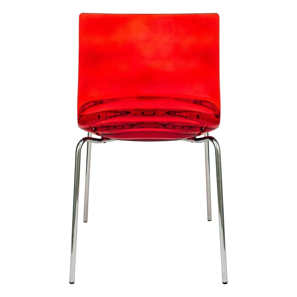 Astor Dining Chair Modern ABS Plastic Side Chair with Stainless - Steel Legs