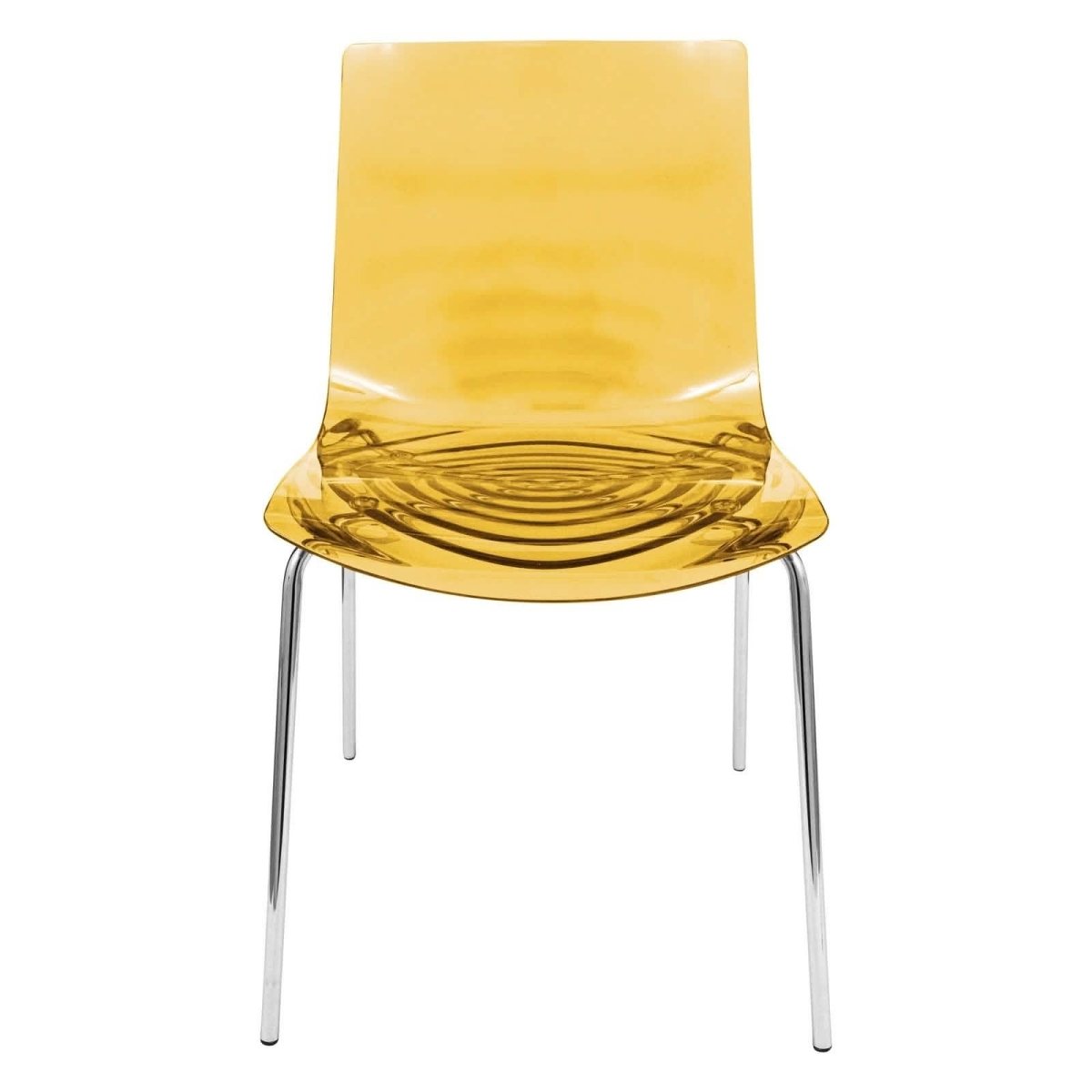 Astor Dining Chair Modern ABS Plastic Side Chair with Stainless - Steel Legs